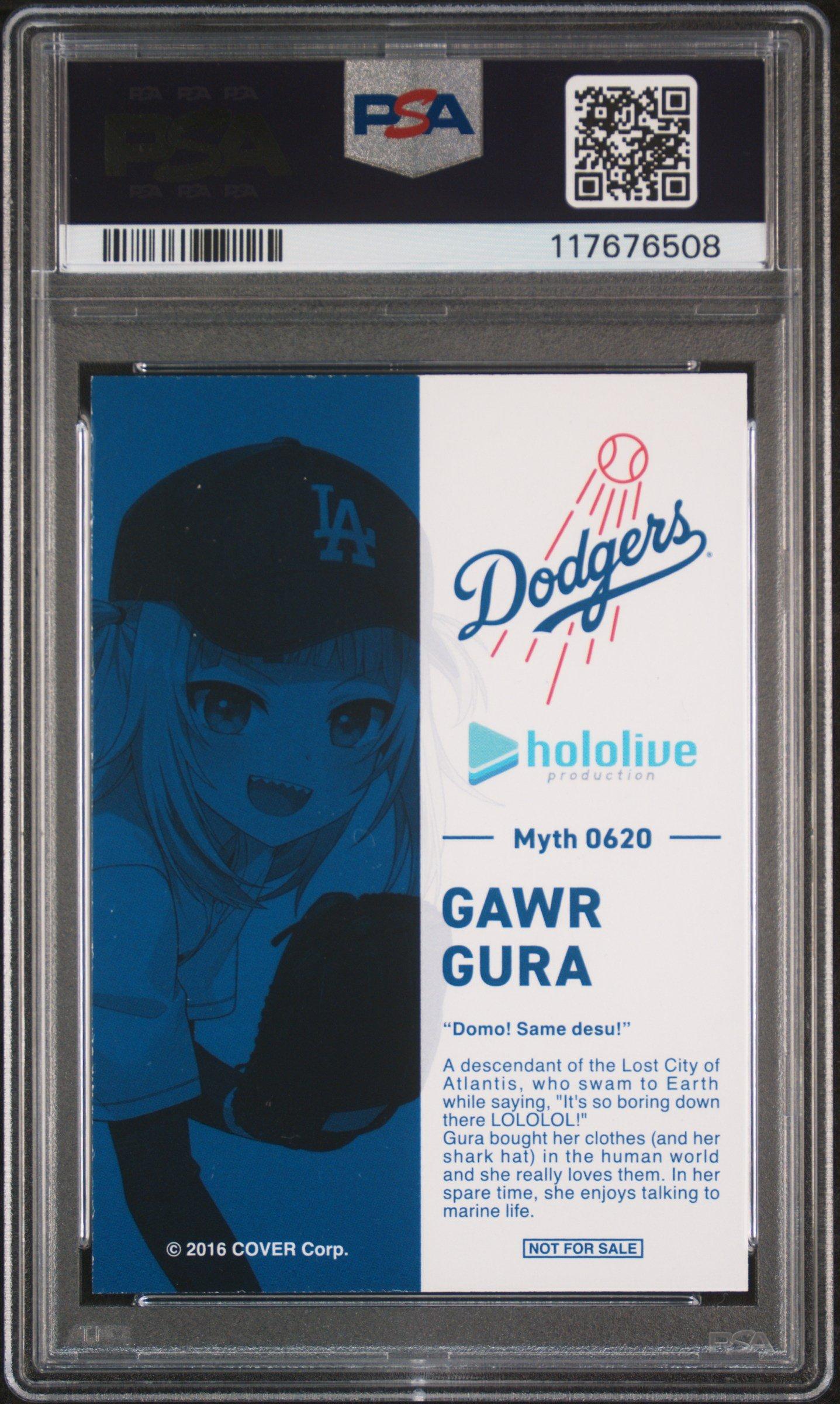 2024 Dodgers X Hololive Collaboration Hololive Night Gawr Gura PSA