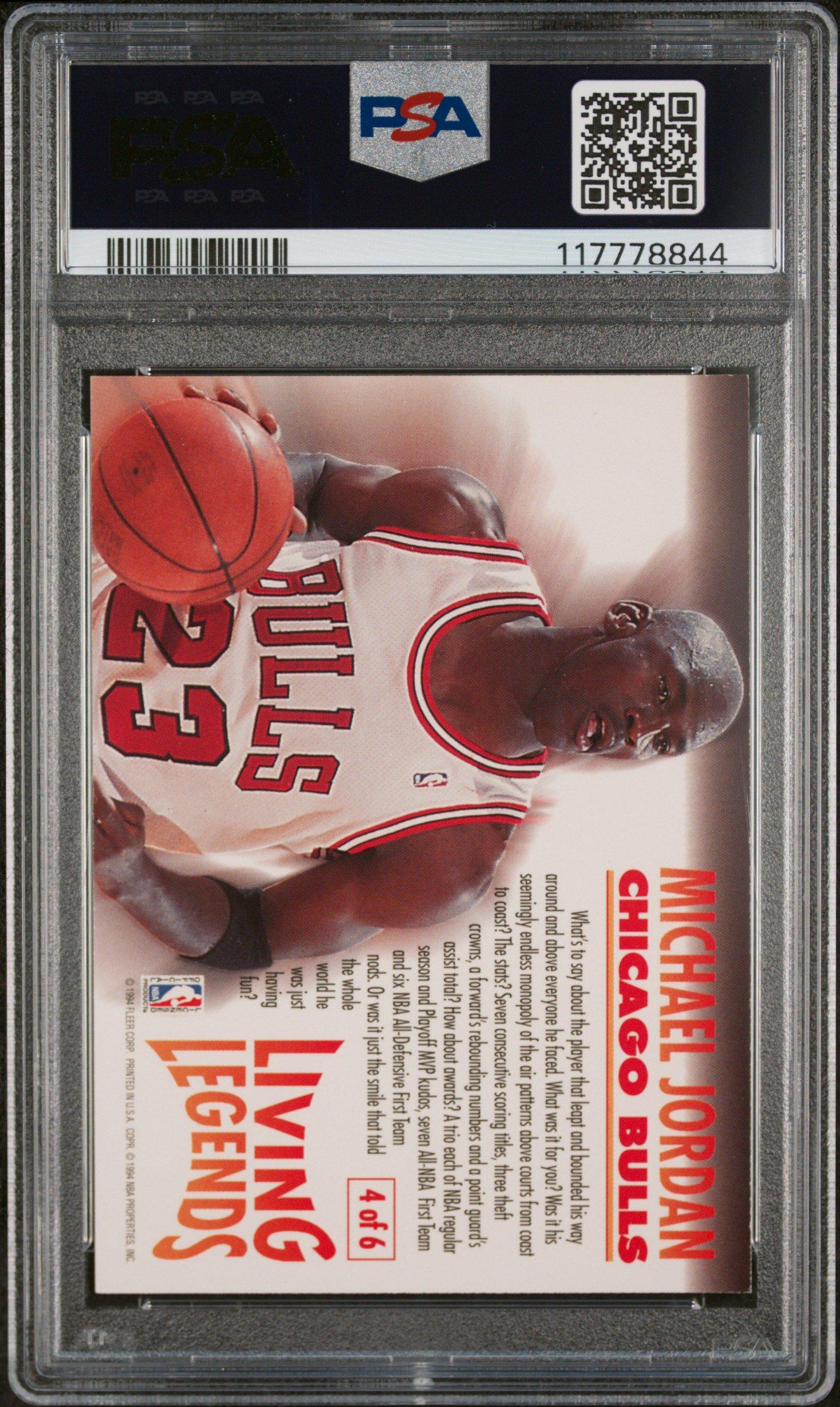 1993 Fleer Living Legends 4 Michael Jordan PSA