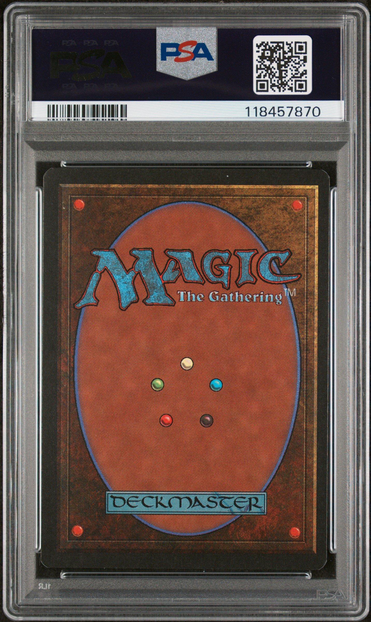 1994 Magic The Gathering Revised Scrubland PSA 8
