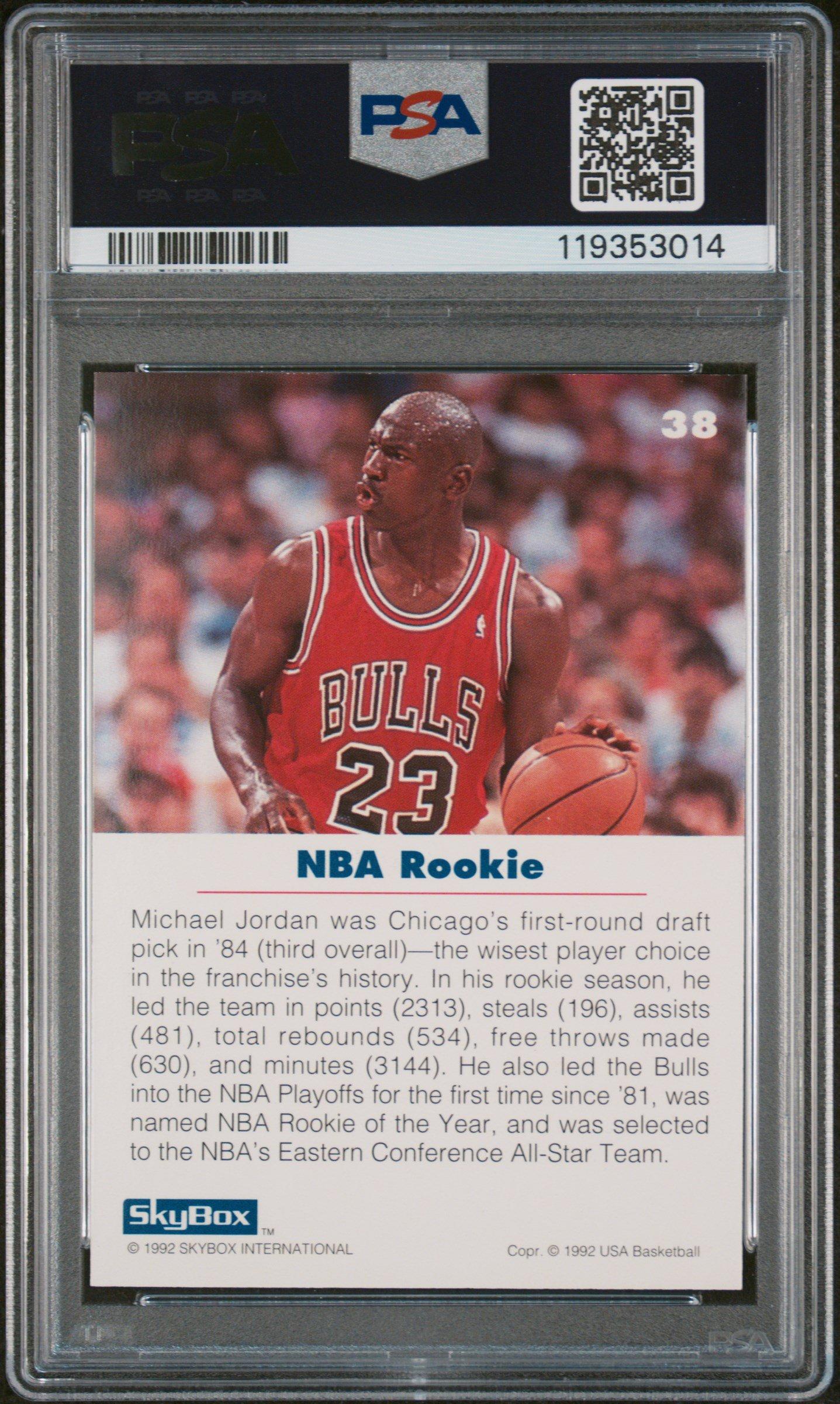 1992 Skybox Usa Basketball Michael Jordan PSA