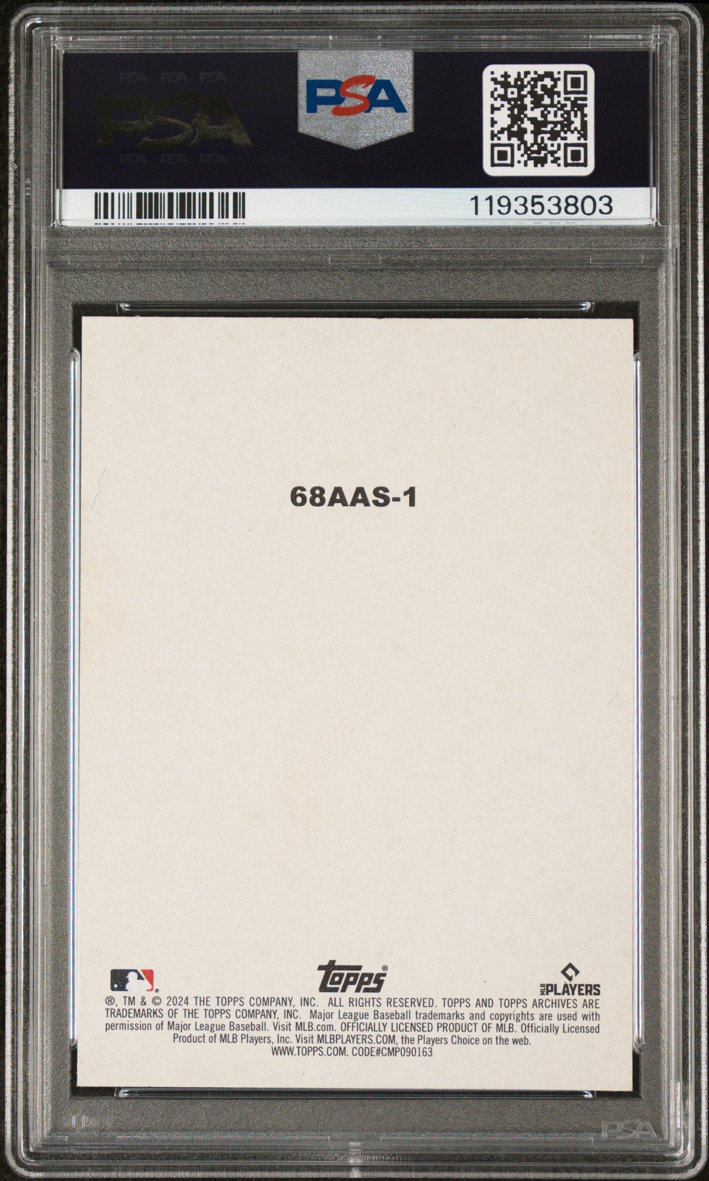 2024 Topps Archives 1968 Topps Action All-stars 68aas1 Shohei Ohtani PSA 10