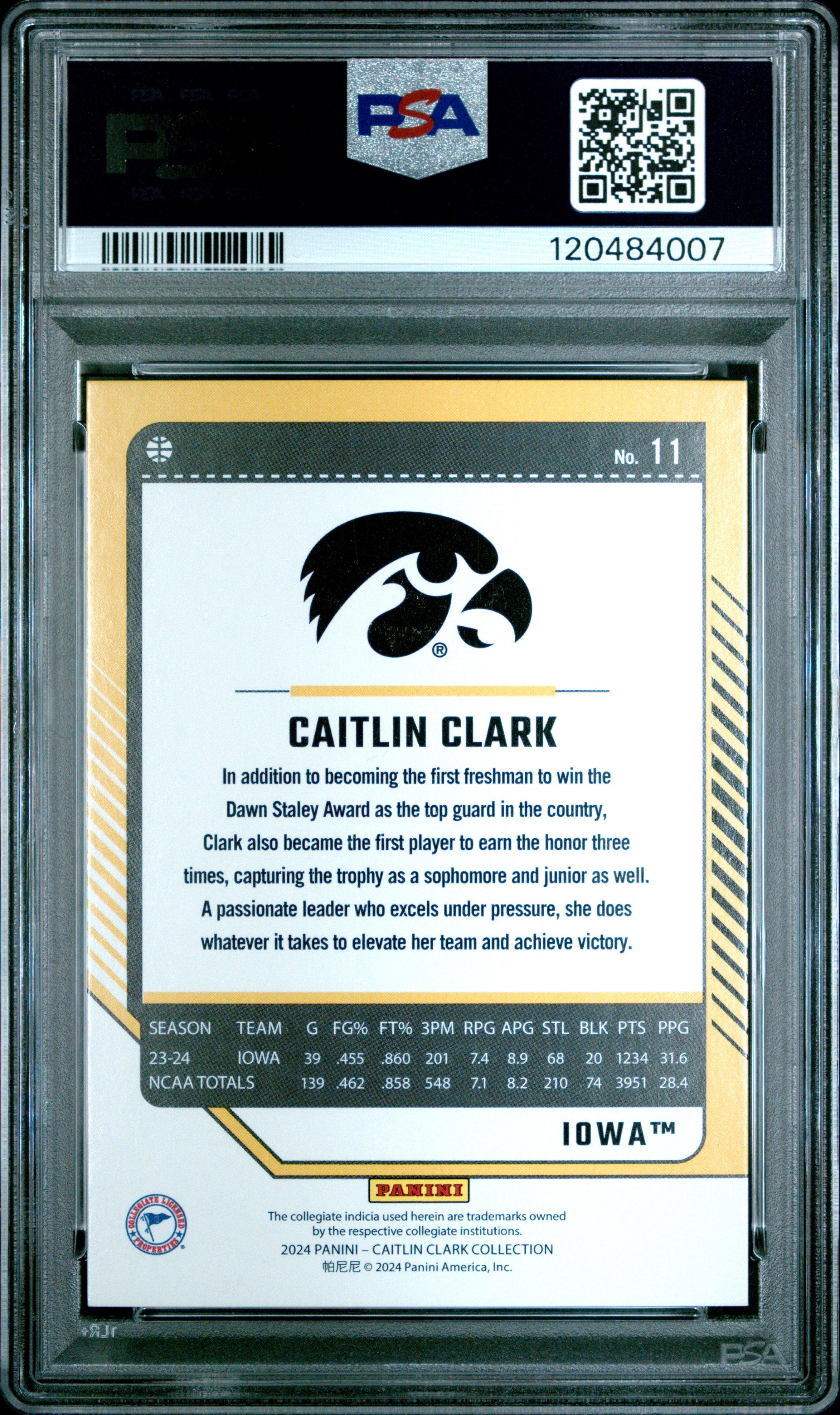 2024 Panini Caitlin Clark Collection Donruss 11 Caitlin Clark