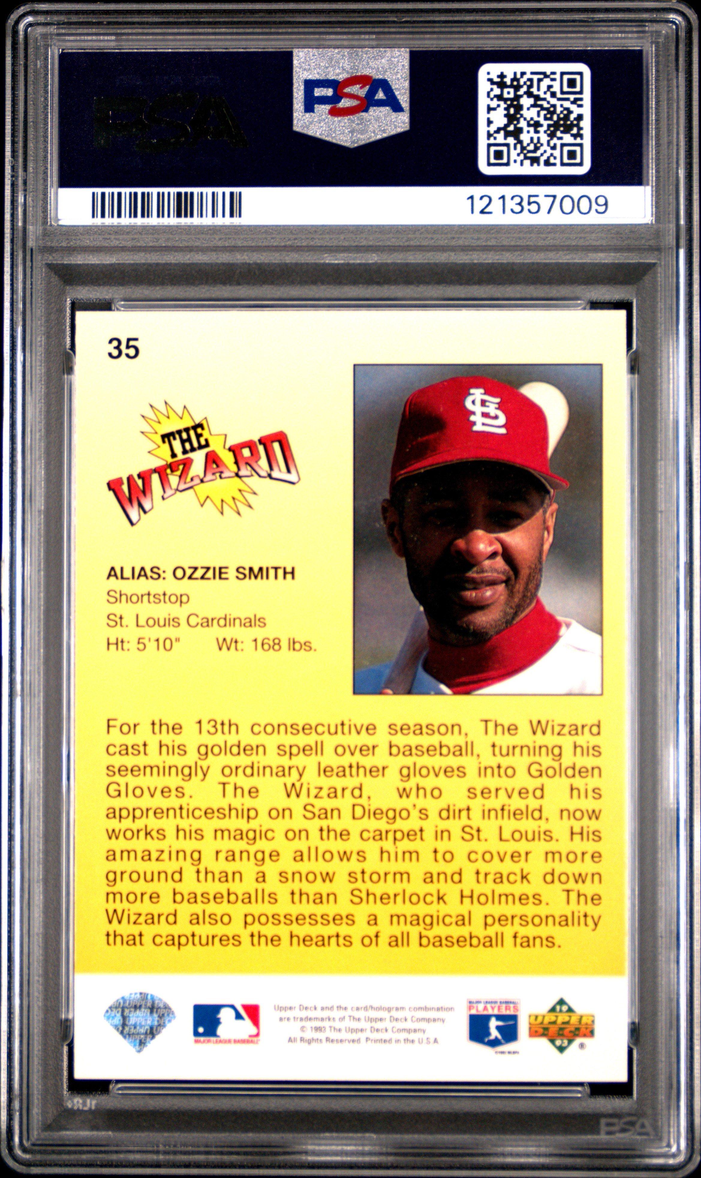 1993 Upper Deck Fun Packs Ozzie Smith PSA 10