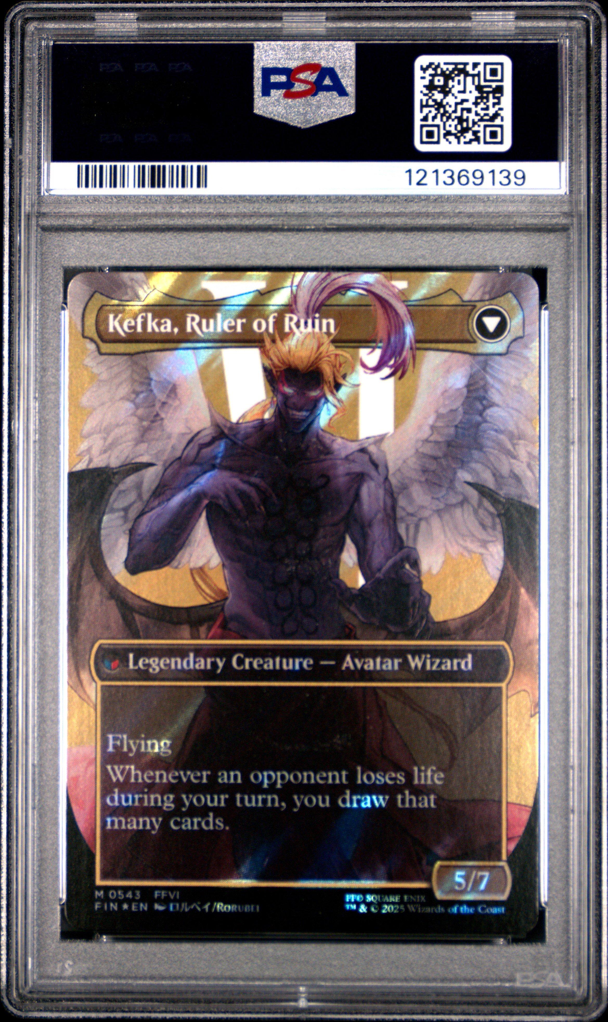 PSA10 MTG ケフカKefka Palazzo 2025 Foil 2025 Magic The Gathering Final Fantasy 0543 Kefka, Court Mage