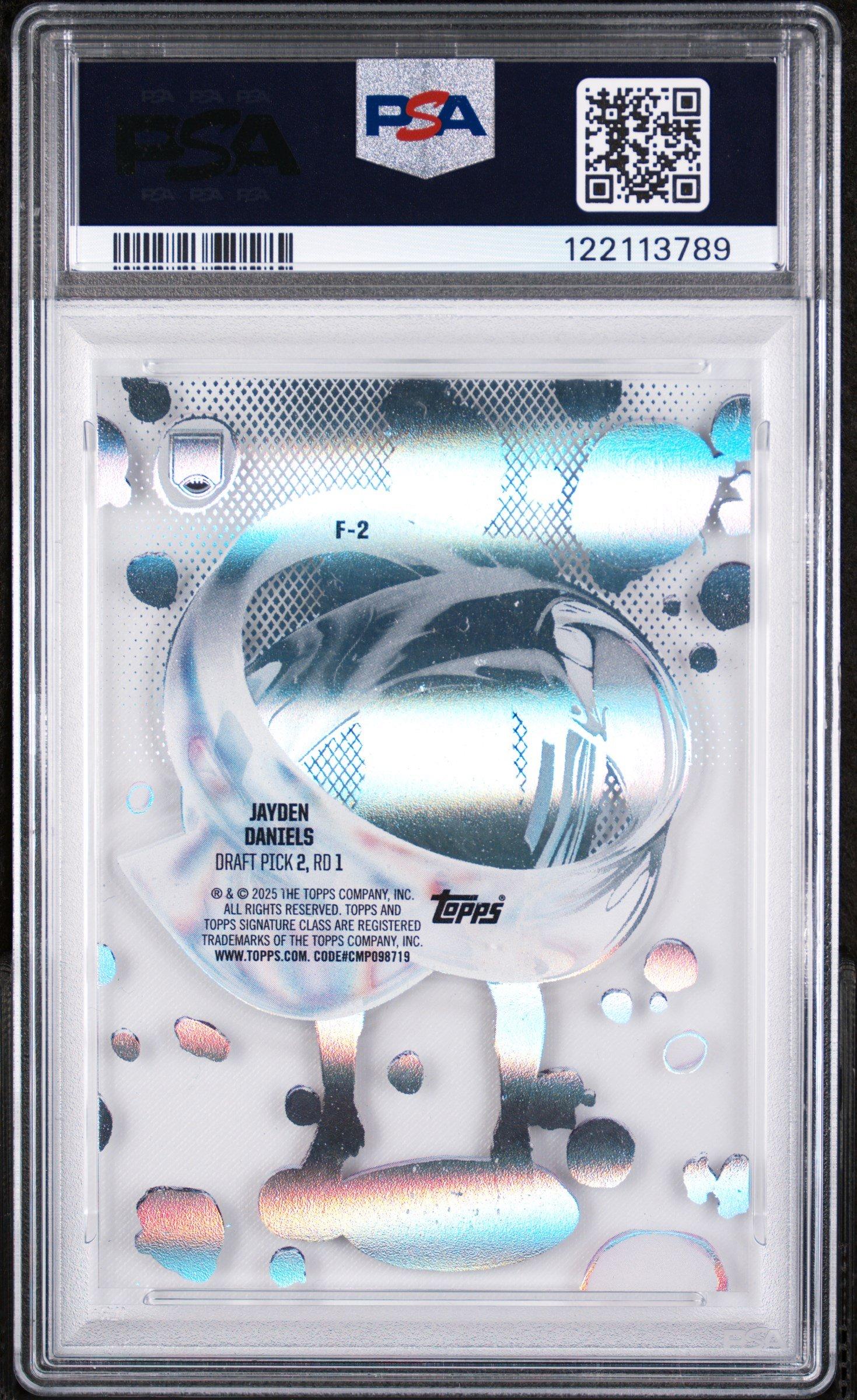 2024 Topps Signature Class Fluidity F2 Jayden Daniels PSA 9 Graded