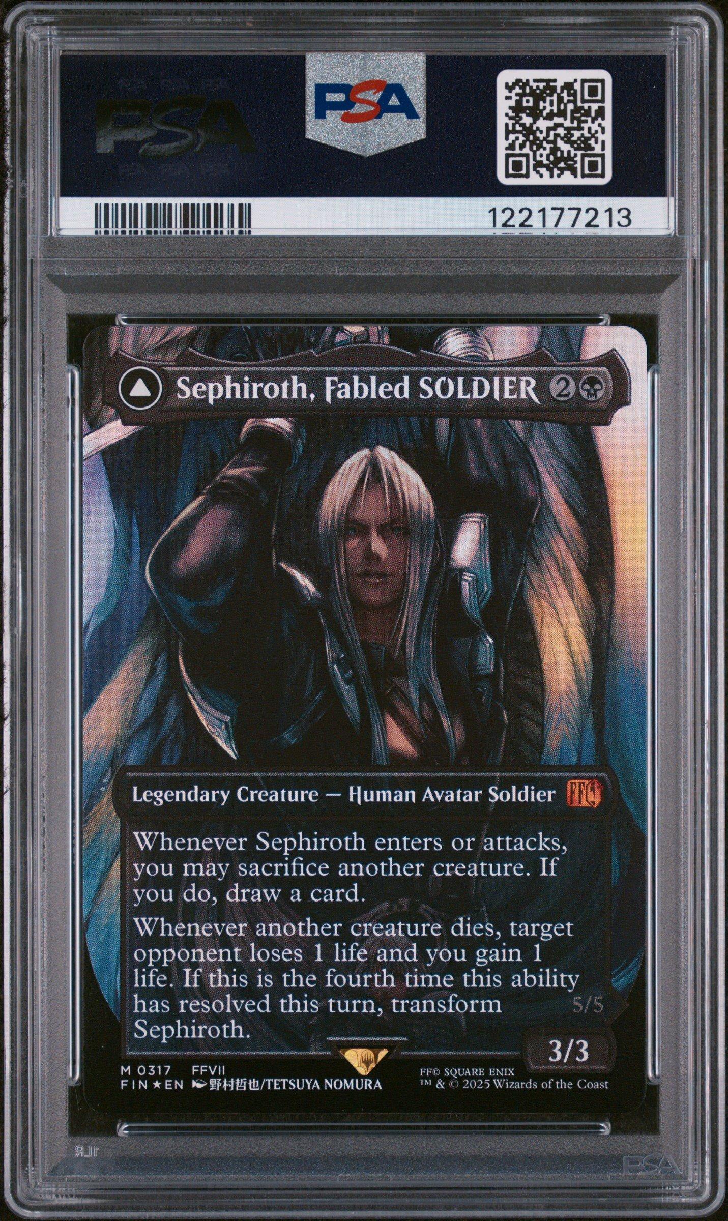 2025 Magic The Gathering Final Fantasy 0317 Sephiroth, Fabled  Soldier/sephiroth, One-winged Angel Artist Borderless-foil PSA 10 Graded  Card | GameStop