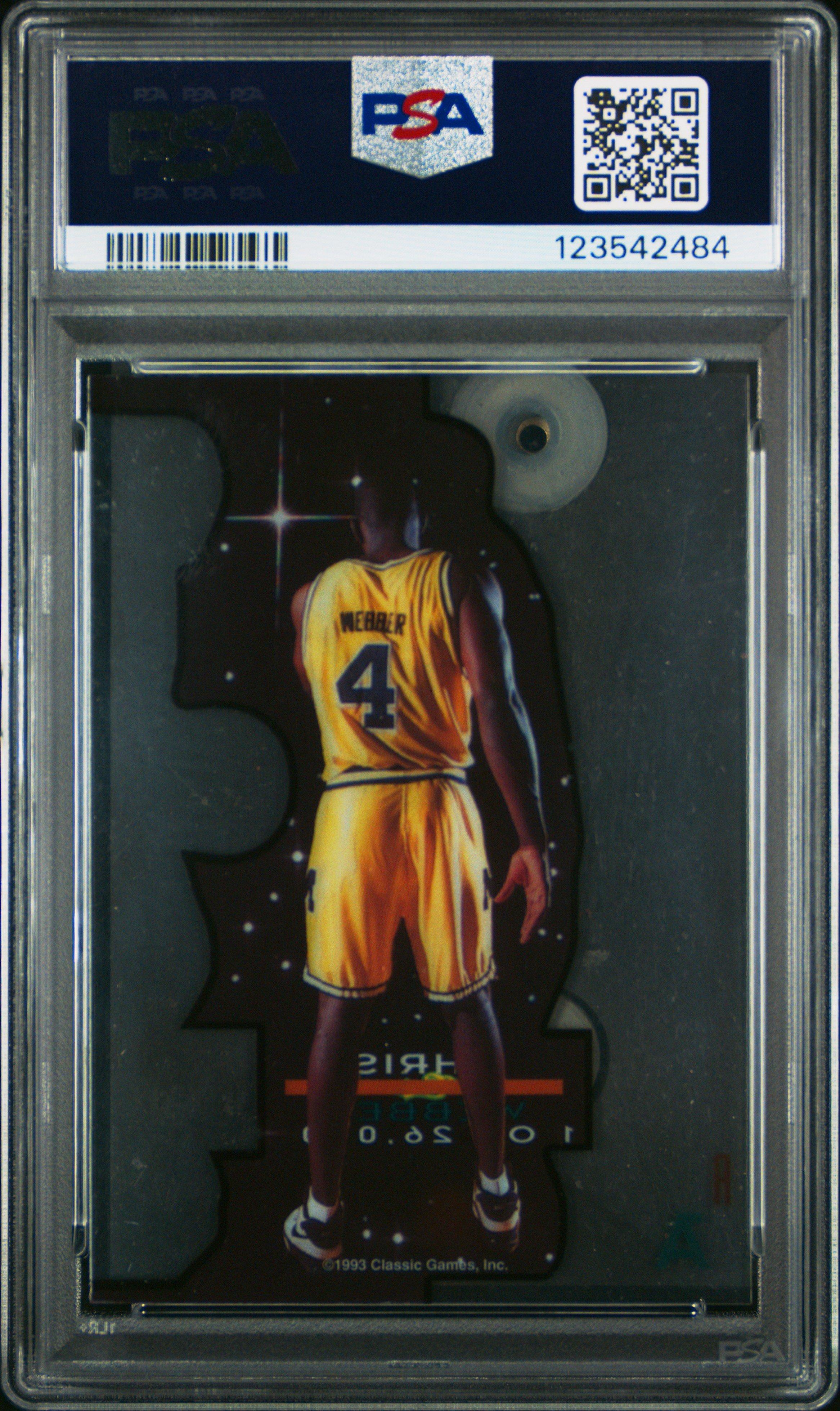 1993 Classic Acetate Draft Stars Aa Chris Webber PSA 9