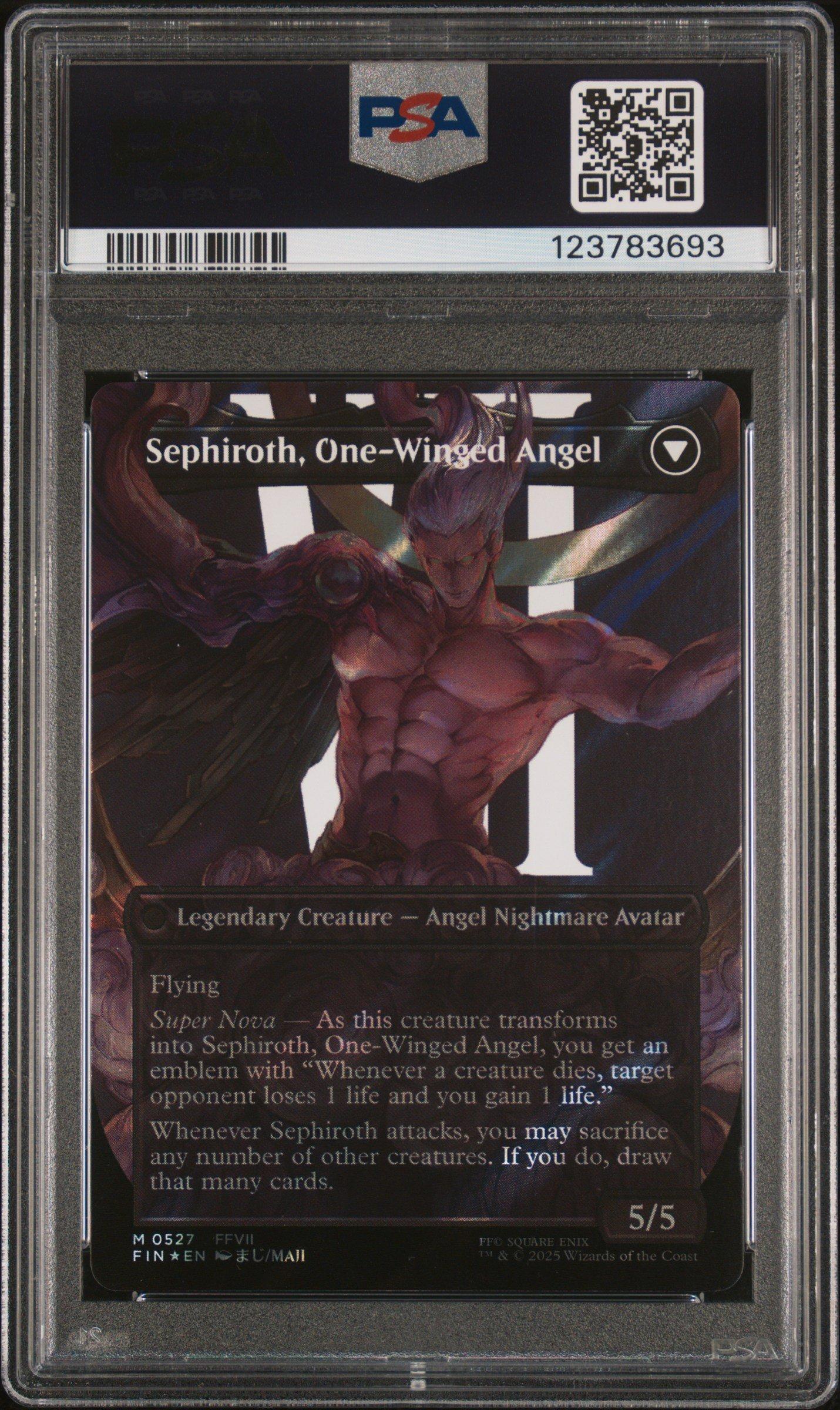 2025 Magic The Gathering Final Fantasy 0527 Sephiroth, Fabled Soldier/ sephiroth, One-winged Angel Character Borderless-surge Foil PSA 10 Graded  Card | GameStop