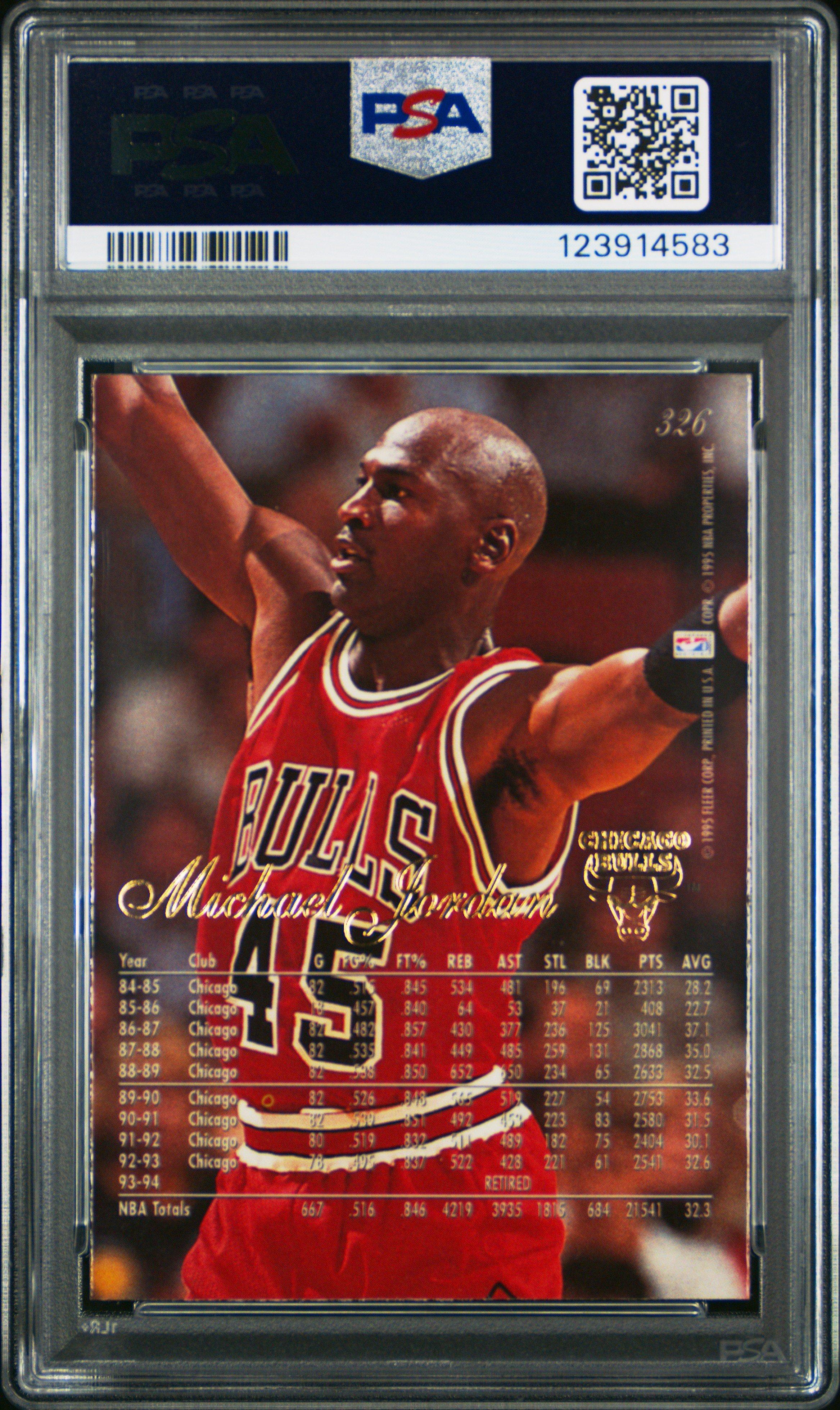 psa graded michael jordan cards 1990 Fleer #26 – 9 (Cert #44420962) 1992-93 Upper Deck #23 Michael