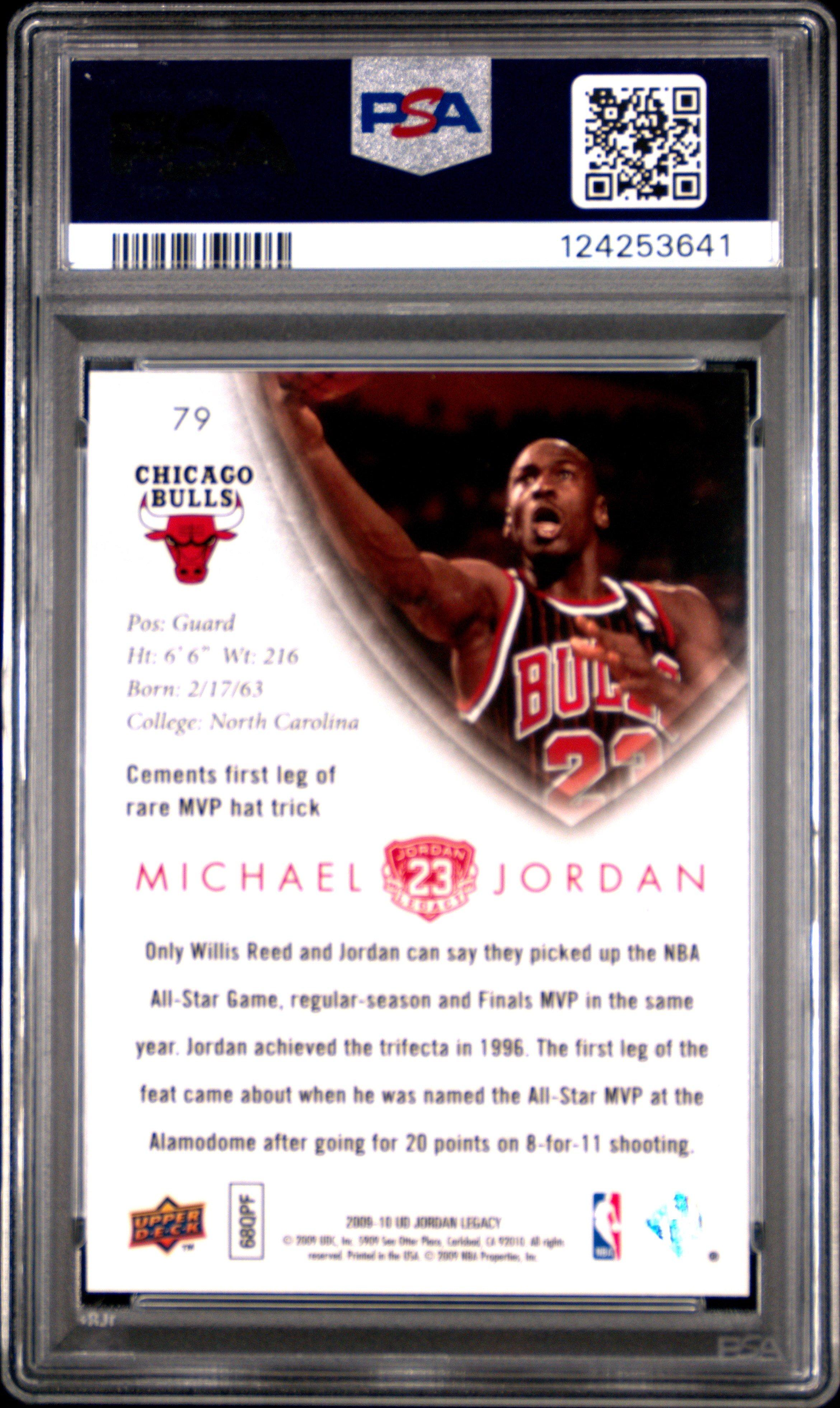 2009 Upper Deck Jordan Legacy Gold 79 Michael Jordan PSA 10 Graded