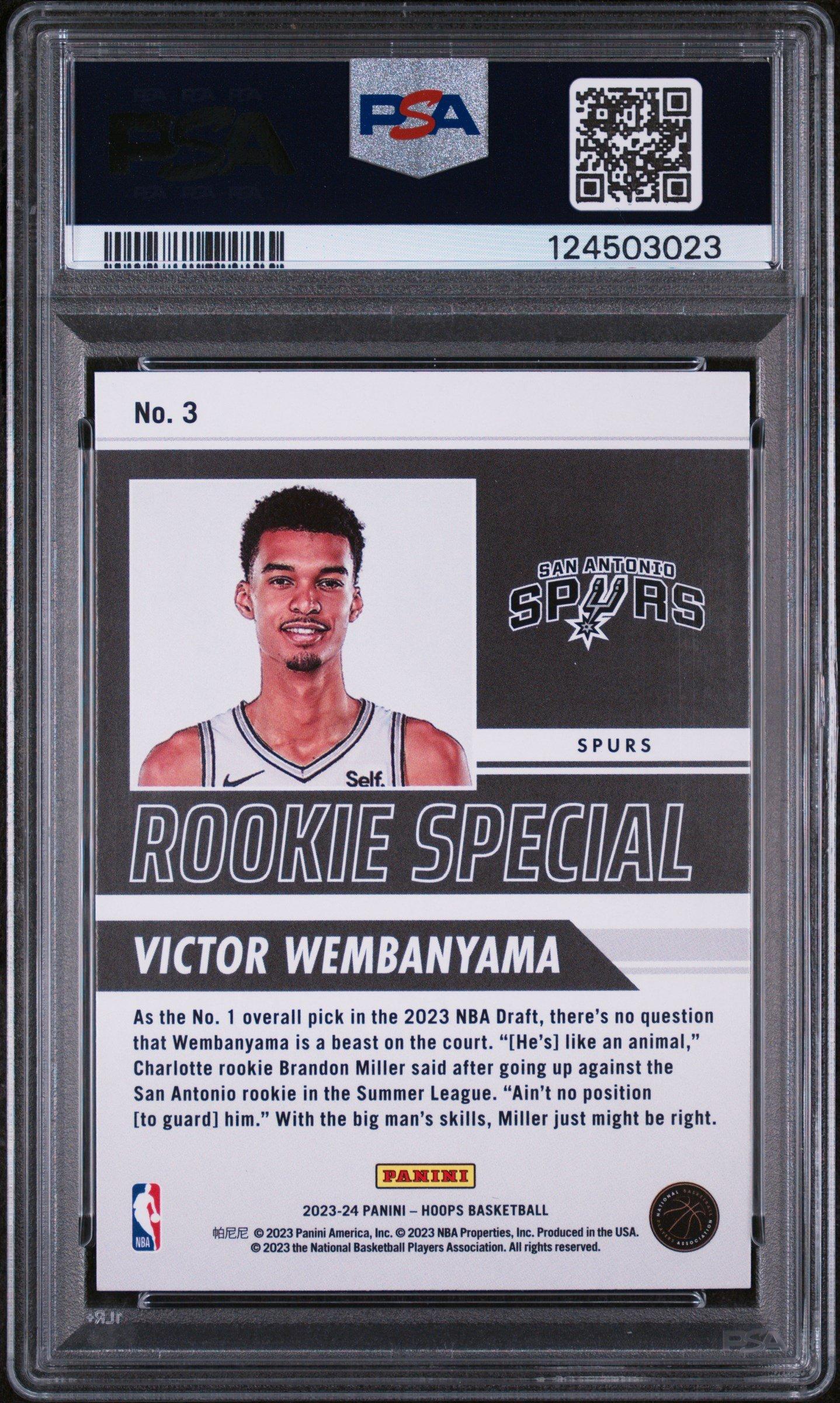 2023 Panini Nba Hoops Rookie Special 3 Victor Wembanyama PSA