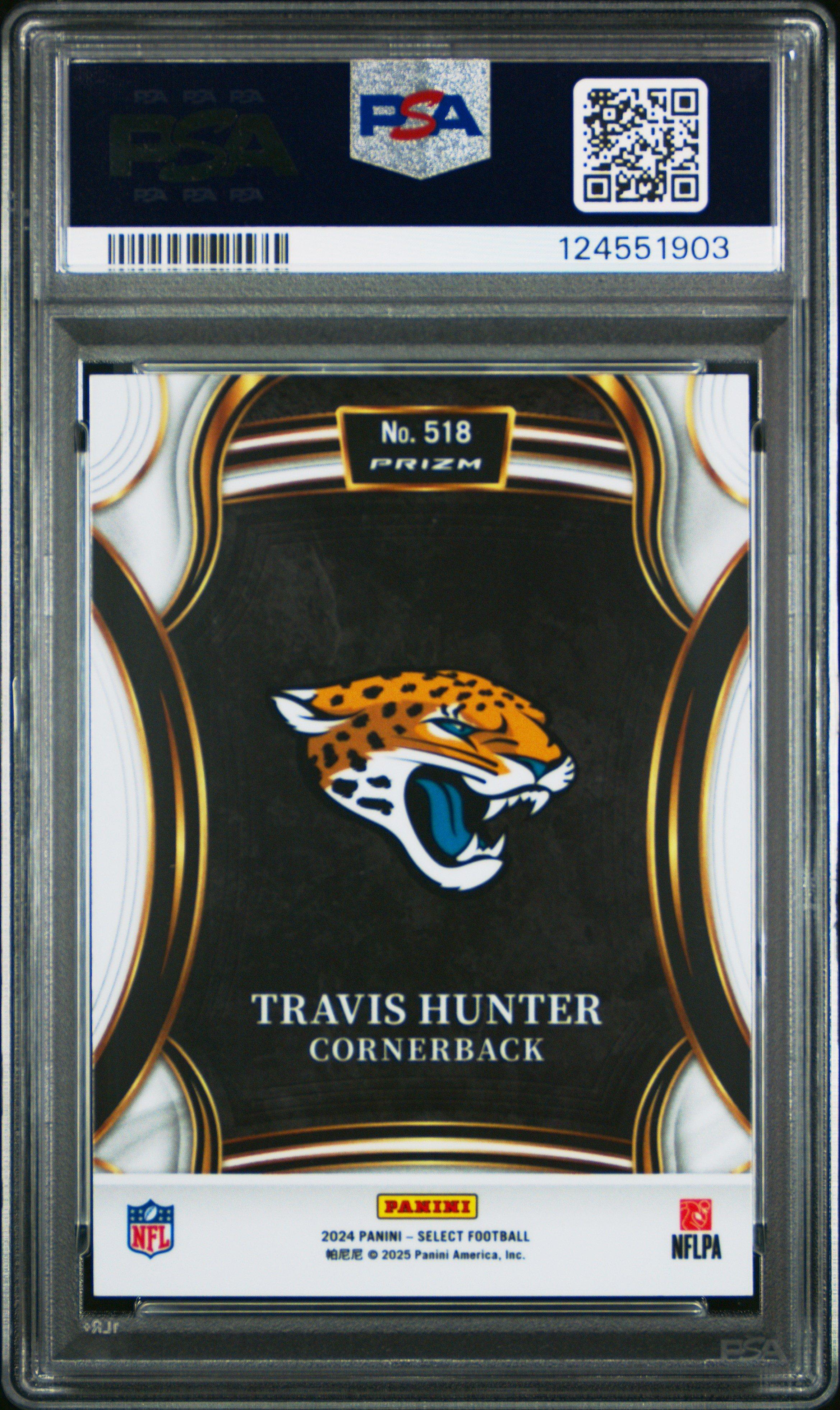 2024 Panini Select 518 Travis Hunter PSA 10 Graded Card | GameStop