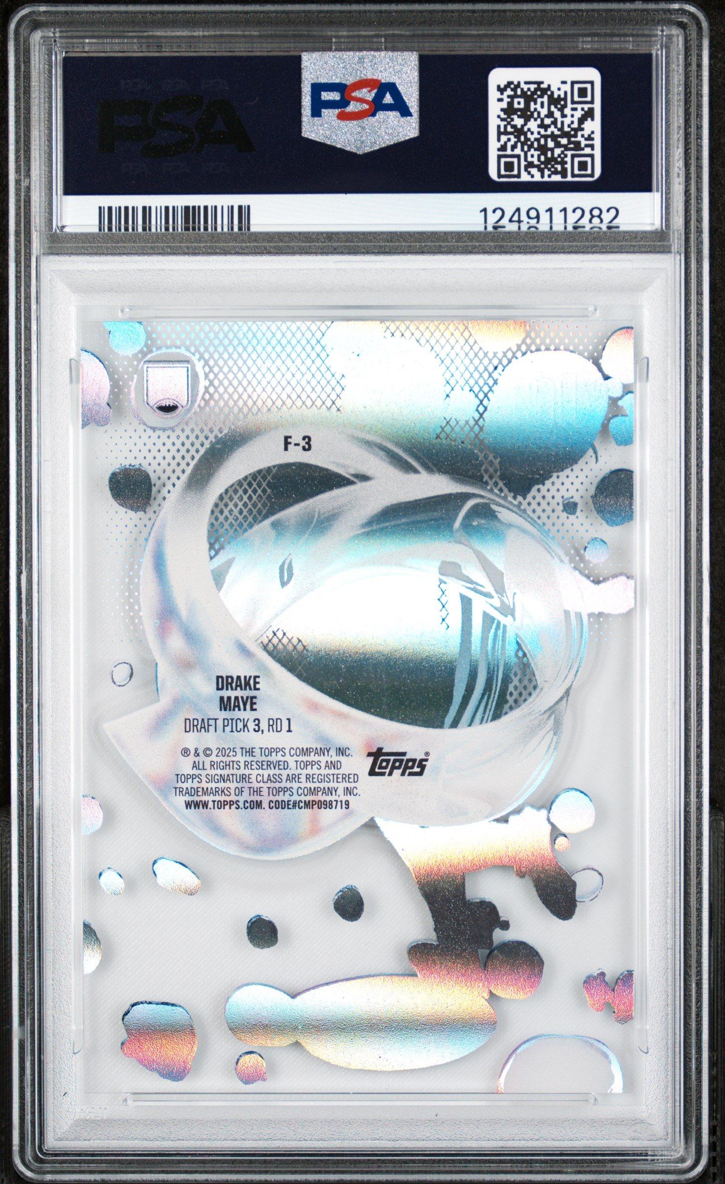 2024 Topps Signature Class Fluidity F3 Drake Maye PSA 10