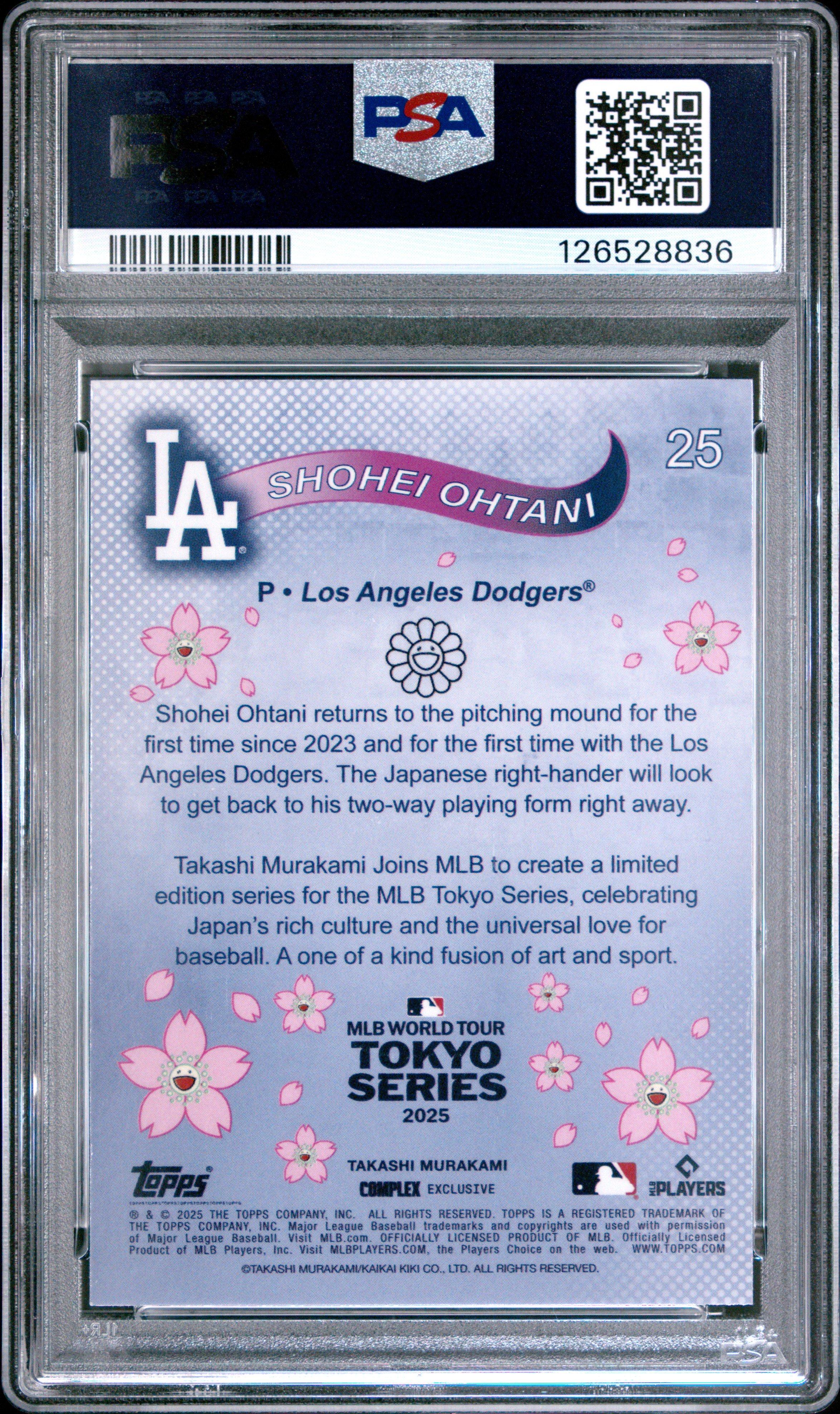 2025 Topps Takashi Murakami + Mlb World Tour Tokyo Series 25