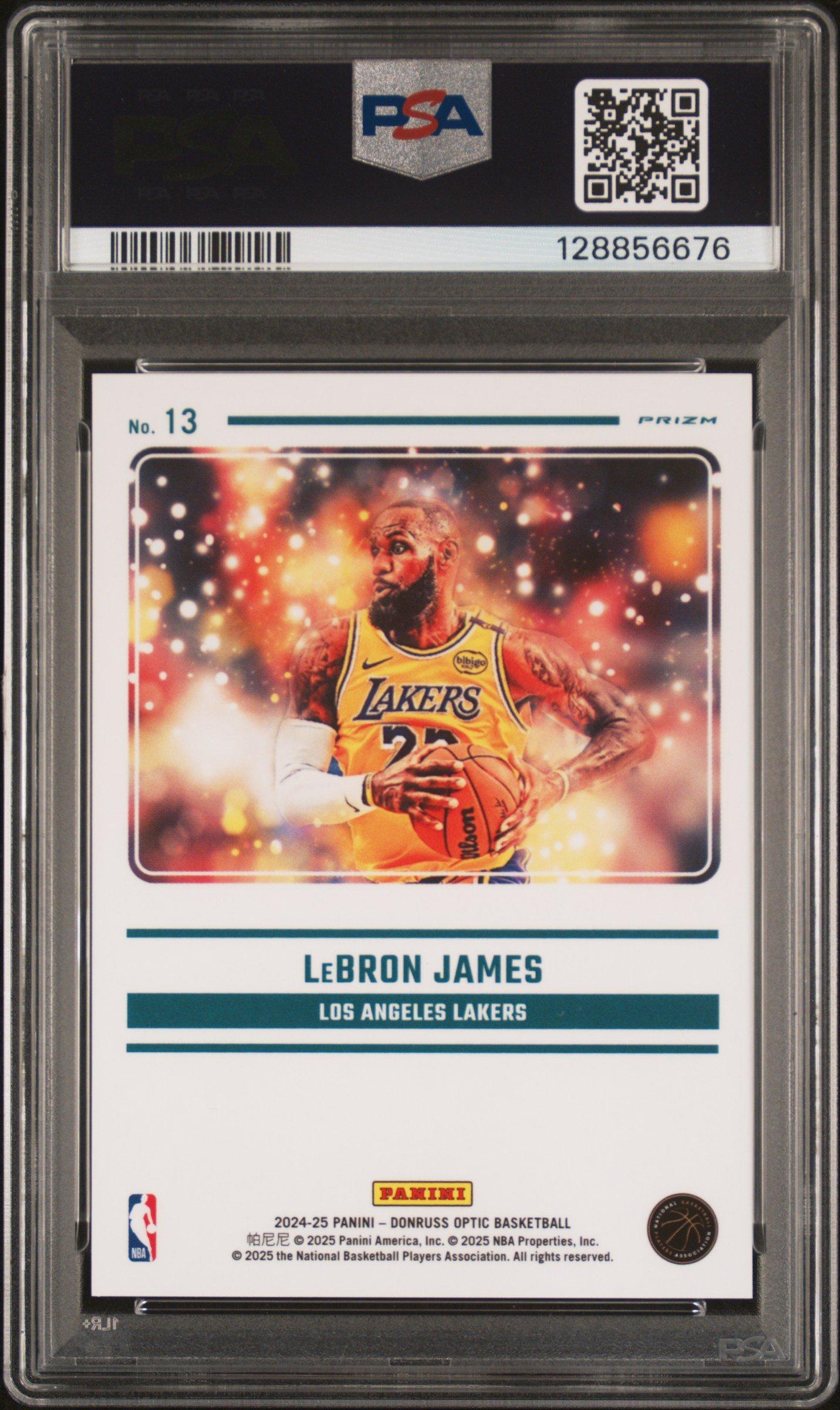 2024 Panini Donruss Optic Mythical 13 Lebron James PSA 10 Graded
