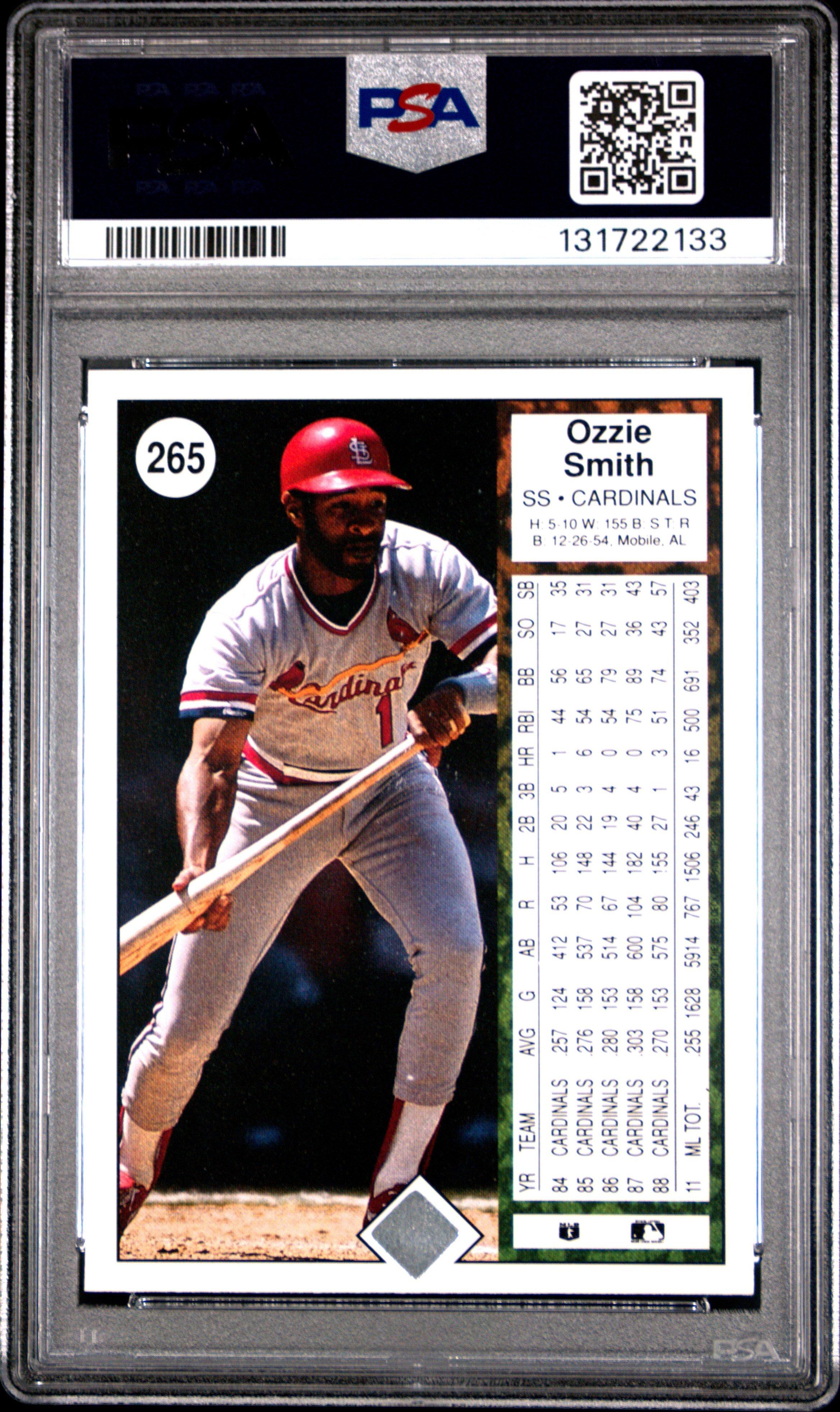 1989 Upper Deck 265 Ozzie Smith PSA 10