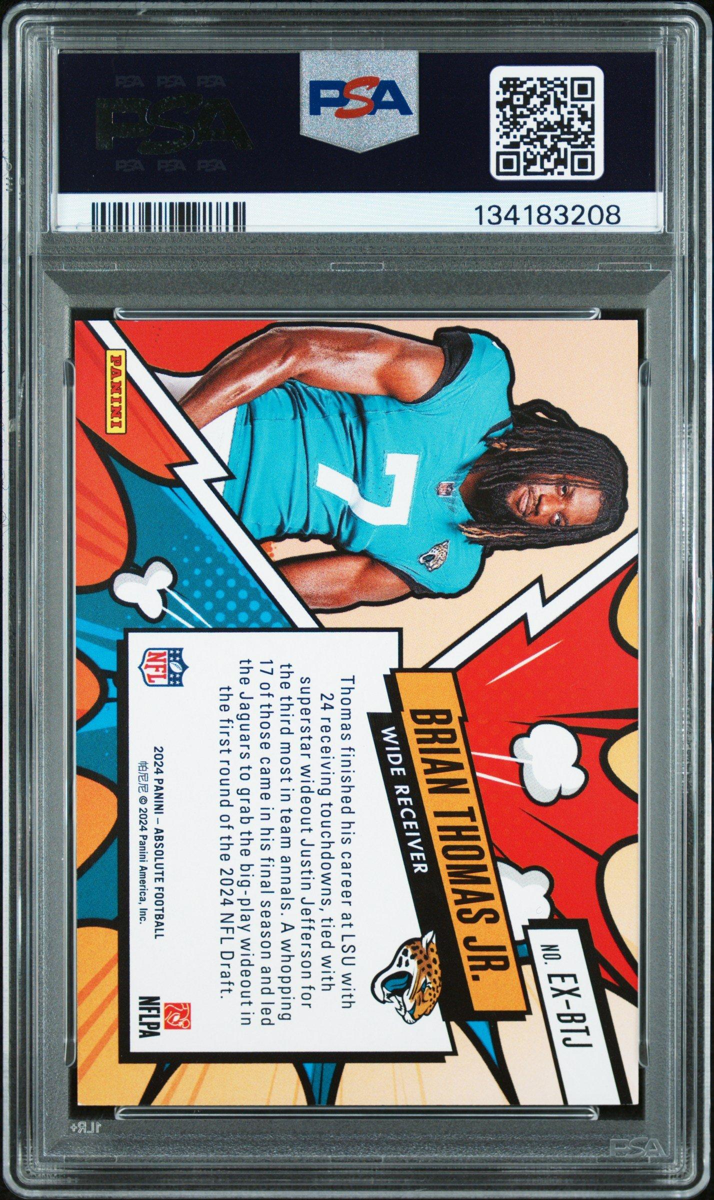 2024 Panini Absolute Explosive Exbtj Brian Thomas Jr. PSA 9