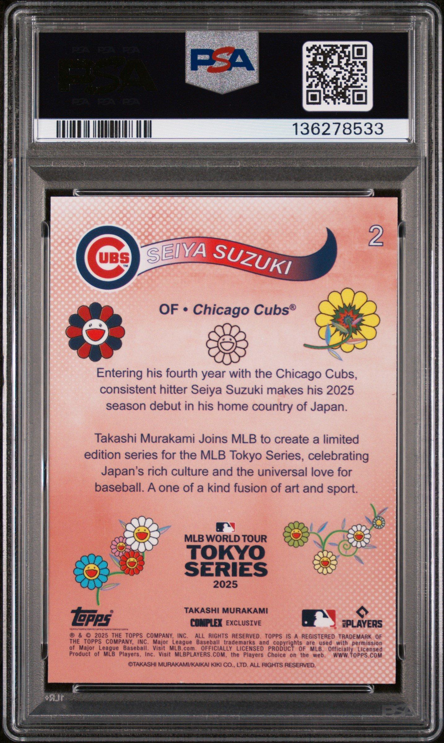 2025 Topps Takashi Murakami + Mlb World Tour Tokyo Series 2 Seiya