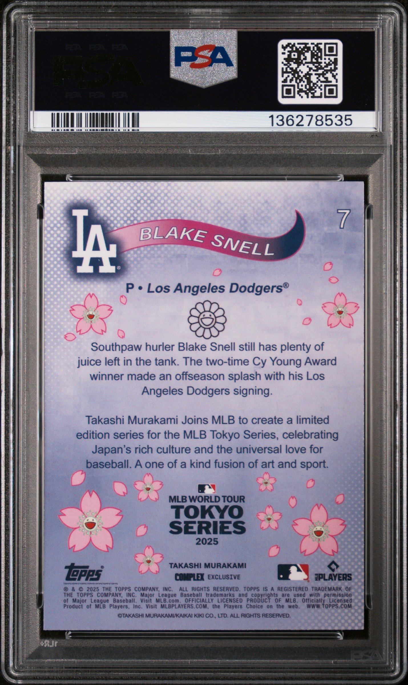 2025 Topps Takashi Murakami + Mlb World Tour Tokyo Series 7 Blake
