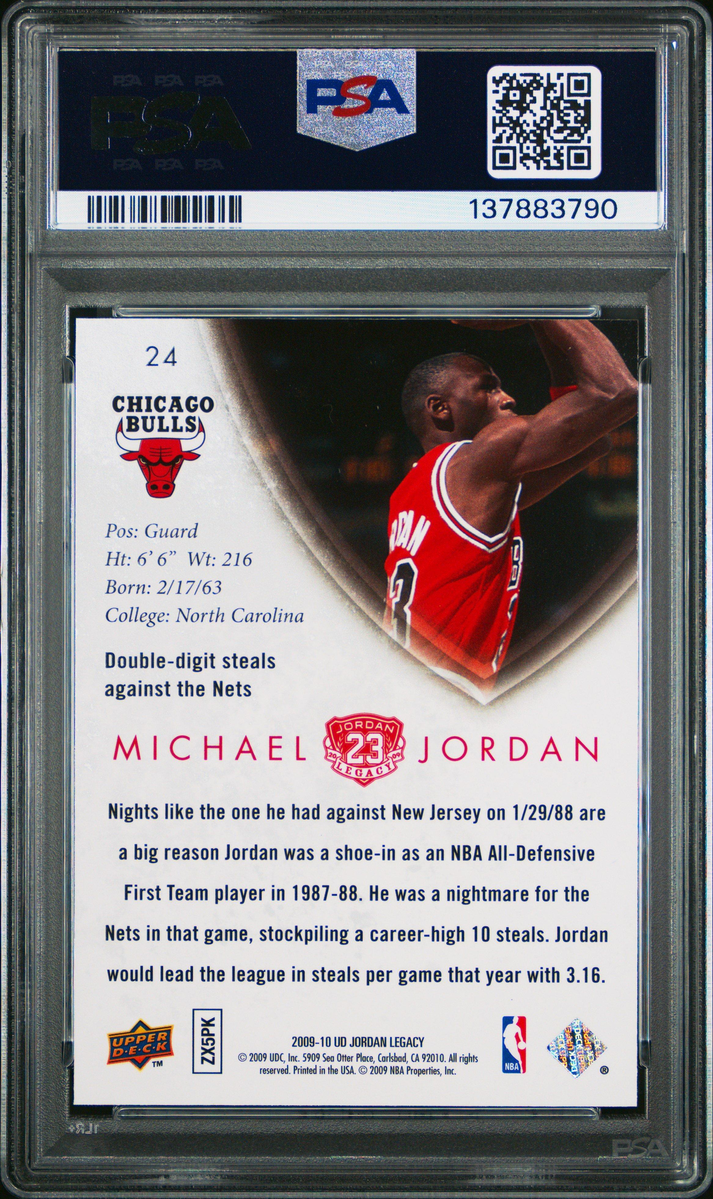 その他 jordan psa10 2009 Upper Deck Jordan Legacy Gold 24 Michael Jordan PSA 10 Graded