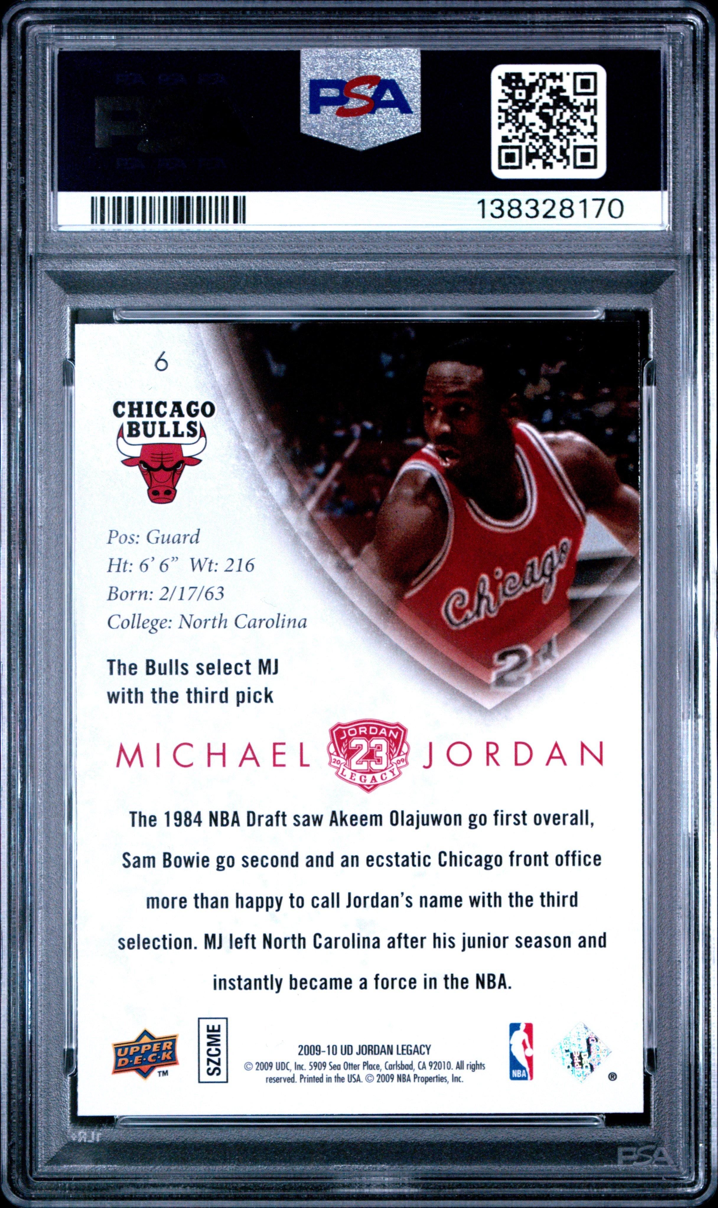 michael jordan graded card GMA Gem Mint 10 21161484 1992-93 Ultra #216 Chicago Bulls Jam Session Professionally Graded Basketball : Collectibles & Fine Art 2009 Upper Deck Jordan Legacy