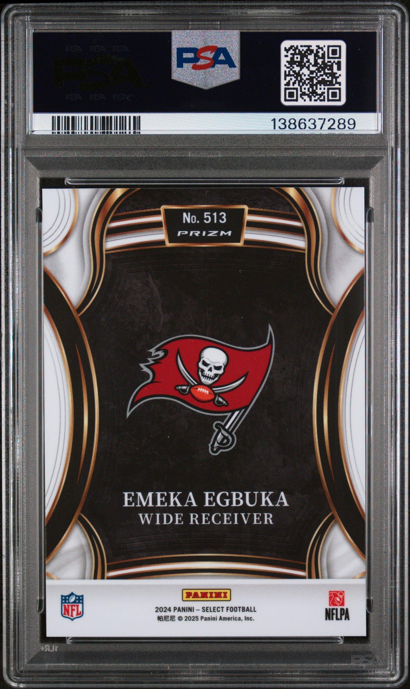 2024 Panini Select 513 Emeka Egbuka PSA 9