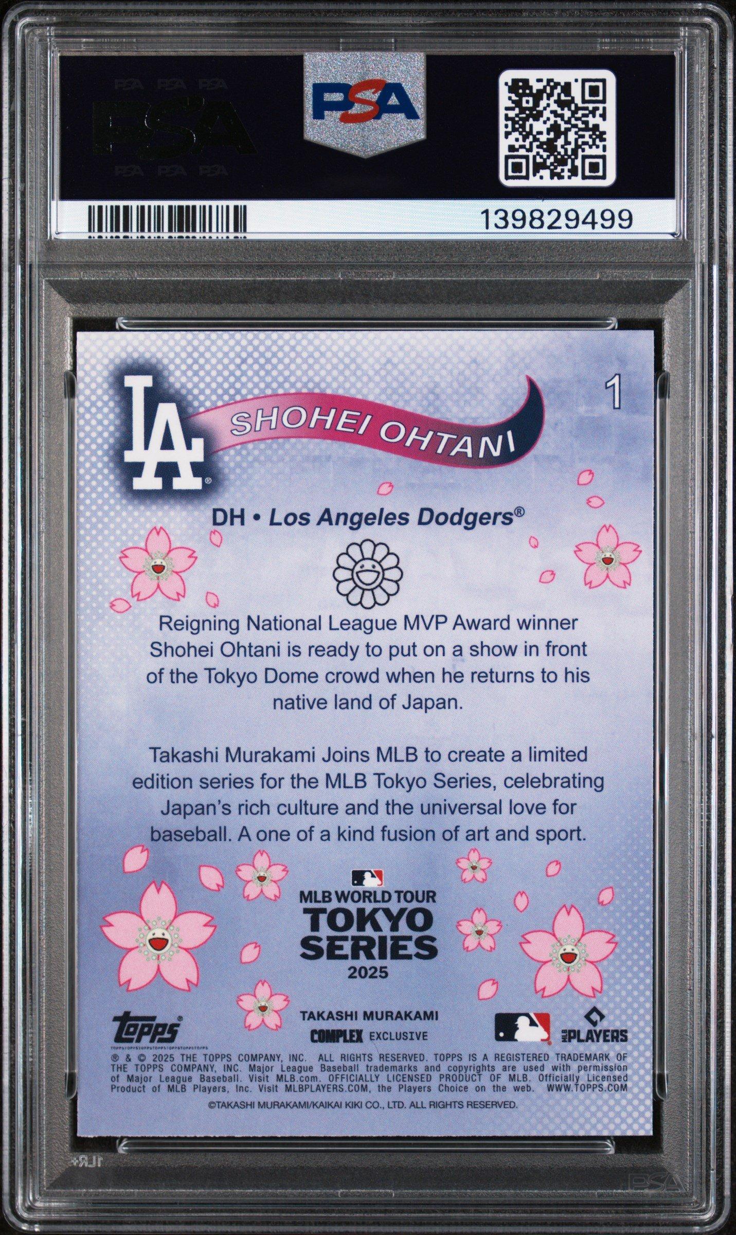 2025 Topps Takashi Murakami + Mlb World Tour Tokyo Series 1 Shohei