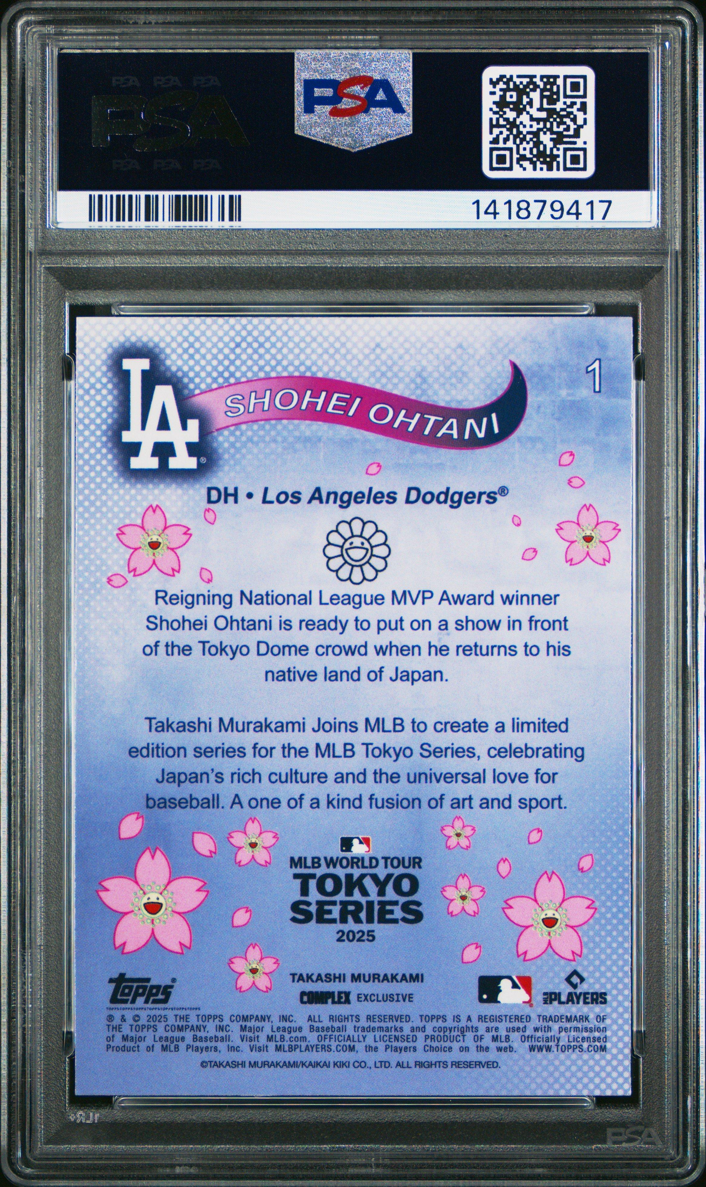 2025 Topps Takashi Murakami + Mlb World Tour Tokyo Series 1 Shohei