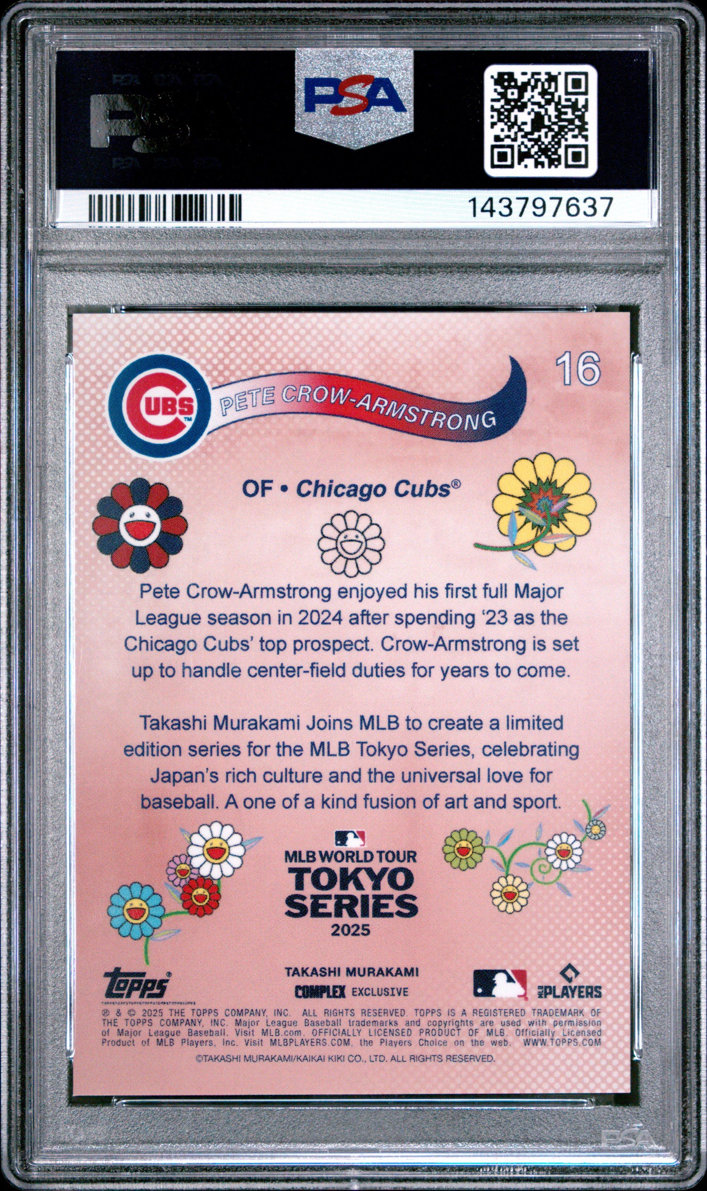 2025 Topps Takashi Murakami + Mlb World Tour Tokyo Series 16 Pete
