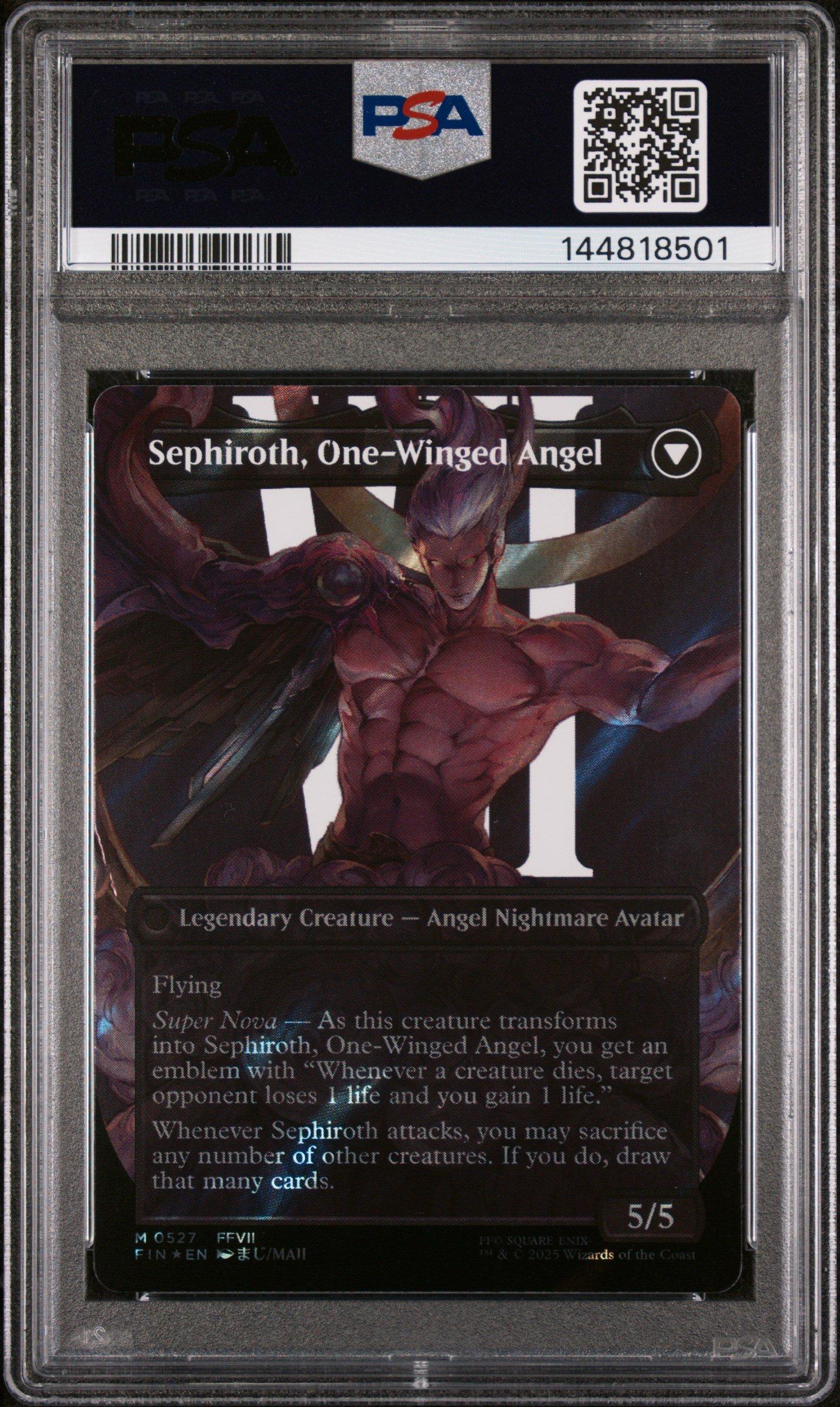 ベルセルクカード　スーパーレア　グリフィスPSA7 2025 Magic The Gathering Final Fantasy 0527 Sephiroth, Fabled