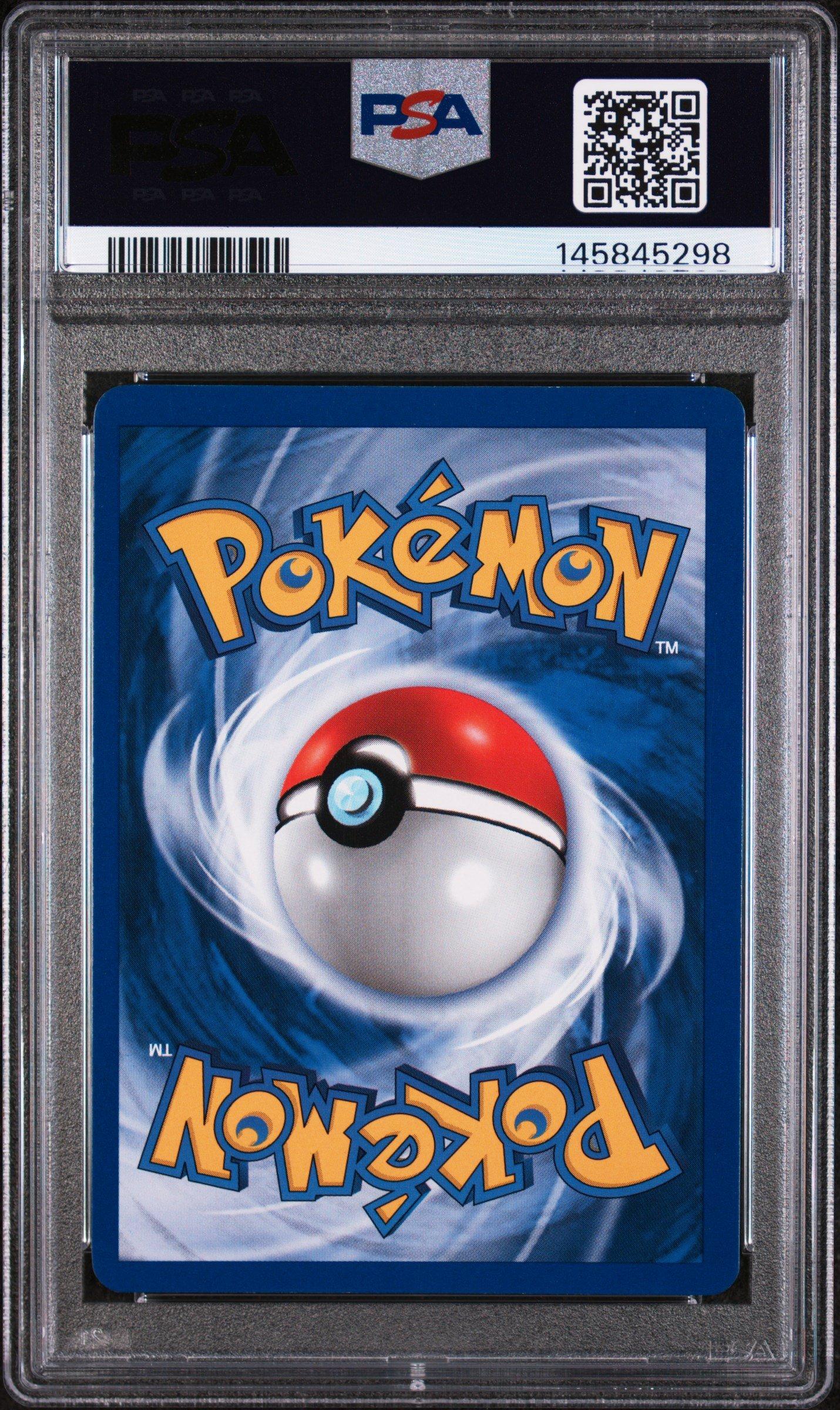 2000 Pokemon Neo Genesis 1st Edition 10 Meganium-holo PSA 8