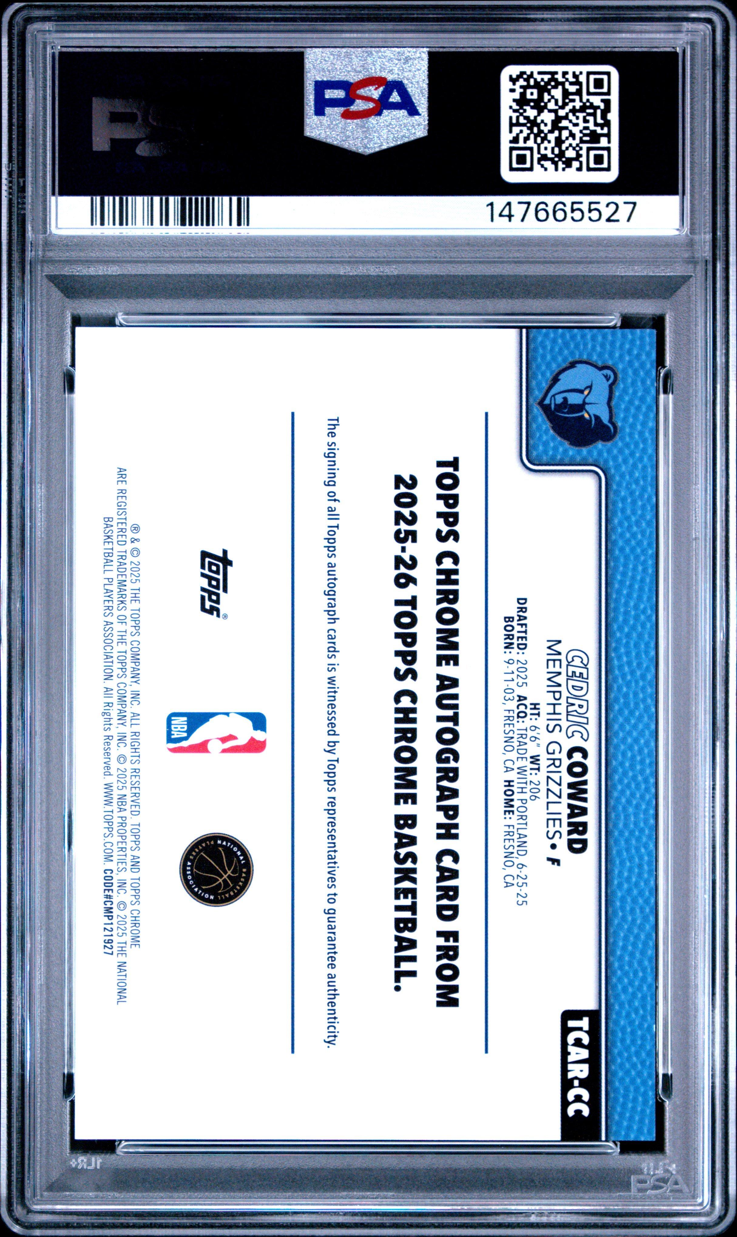 CORREA!! C.コレア 1st ボウクロ 直筆サインルーキーカード 2025 Topps Chrome Chrome Rookie Autographs Tcar-cc Cedric Coward