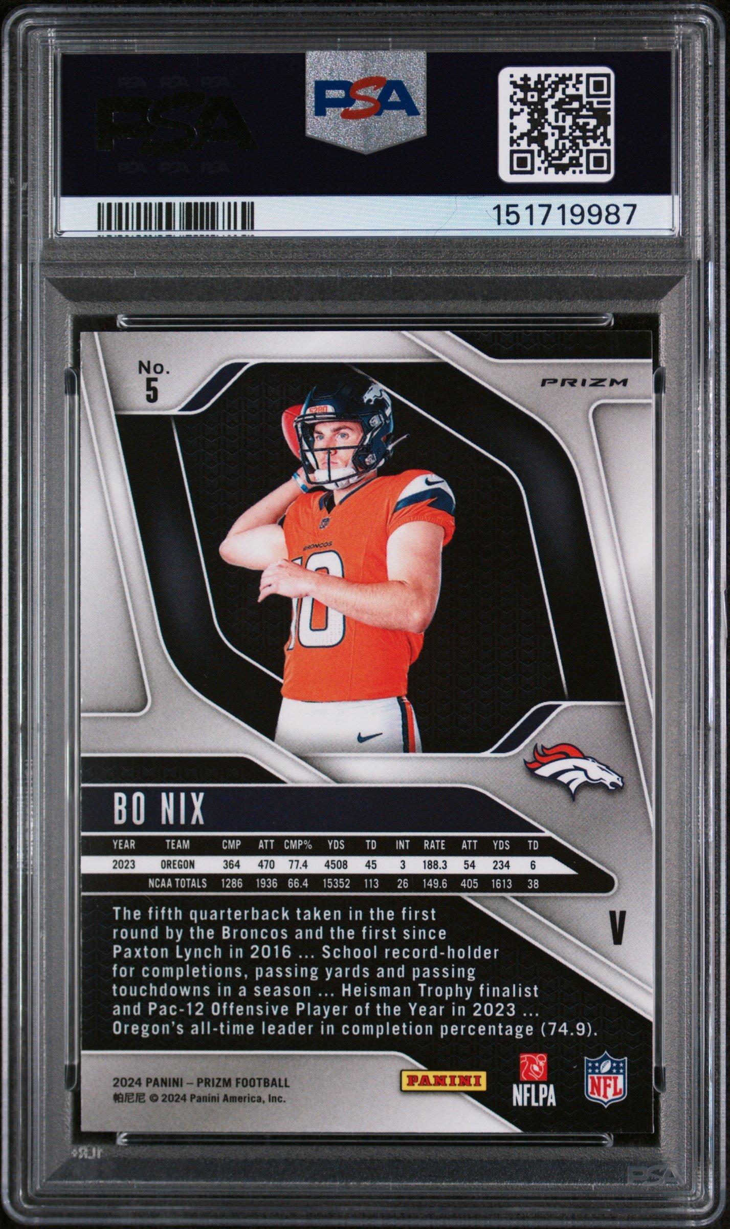 panini graded cards 10 Mystery Card  1st Graded FRSHLYKEPTUSA NFL PSA Graded Card