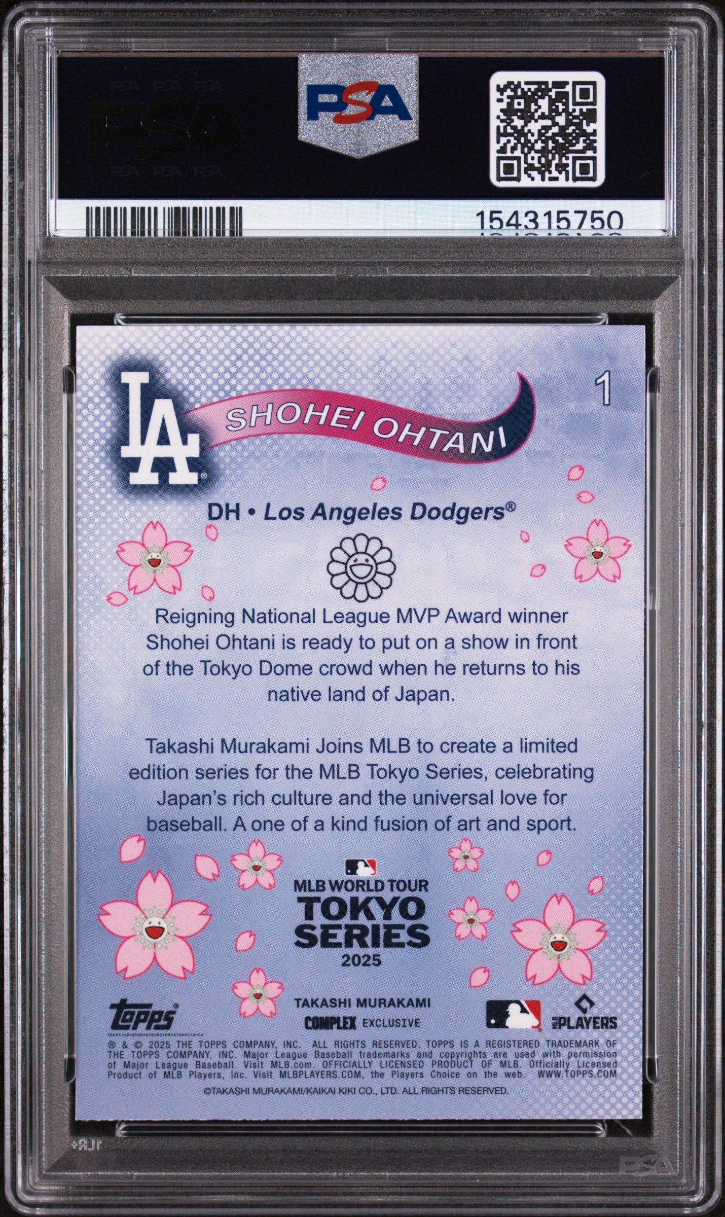 2025 Topps Takashi Murakami + Mlb World Tour Tokyo Series 1 Shohei