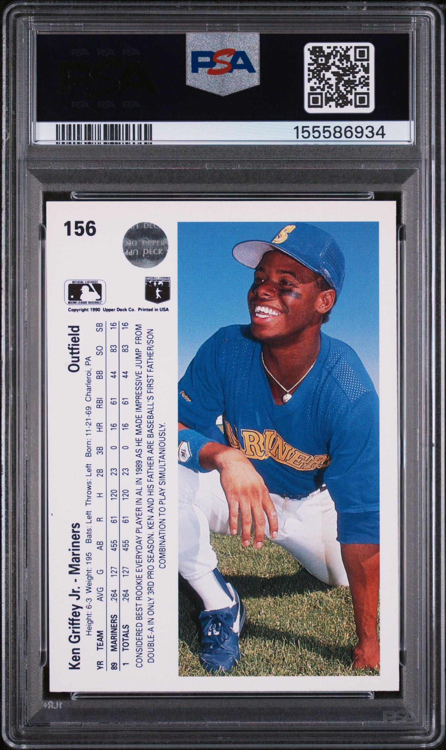 1990 Upper Deck 156 Ken Griffey Jr. PSA 9 Graded Card | GameStop