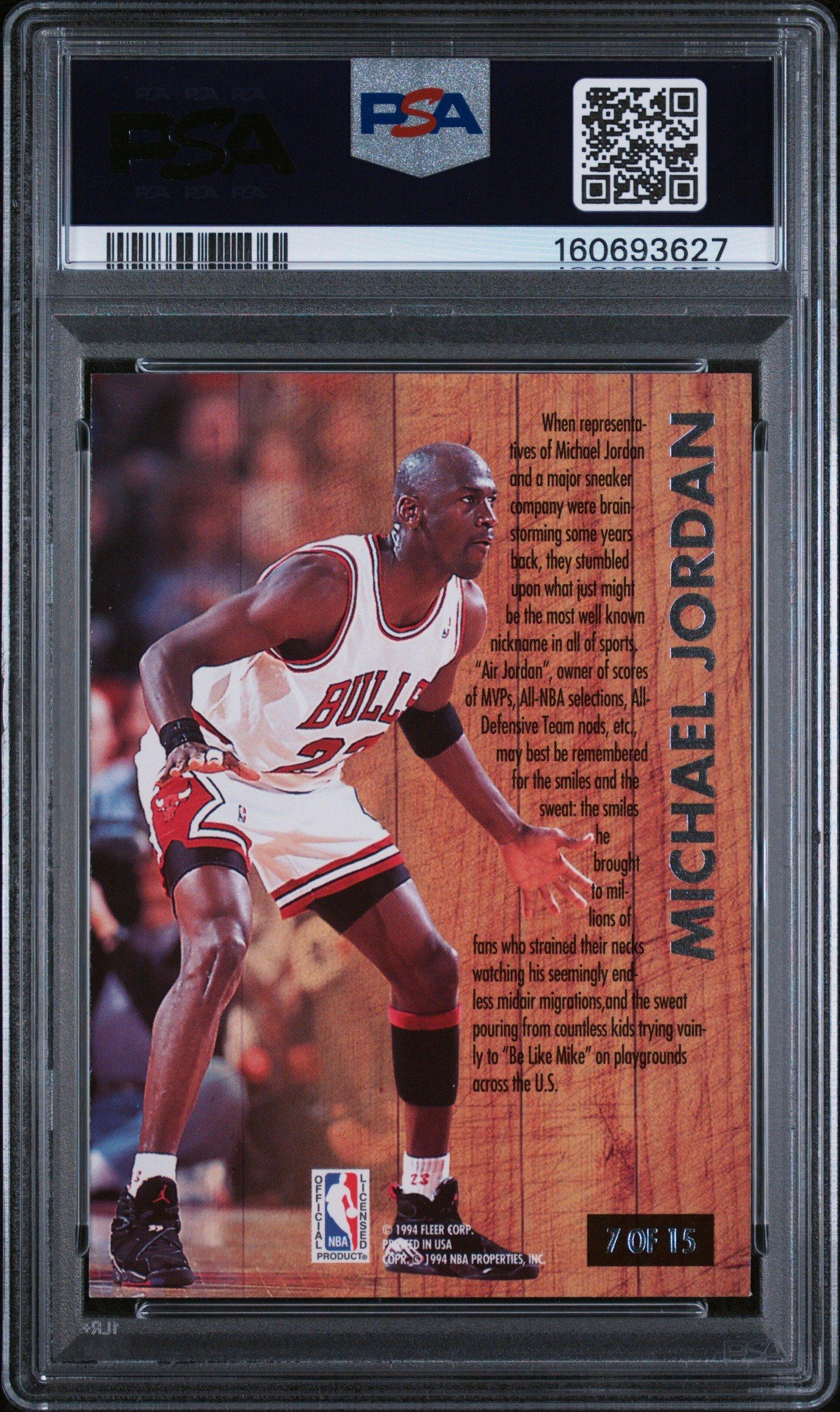 graded michael jordan cards Team USA Dream Team 1991 Hoops Basketball Card #579 PSA 9 MINT : Collectibles & Fine Art BGS-graded Michael Jordan tops $41,000