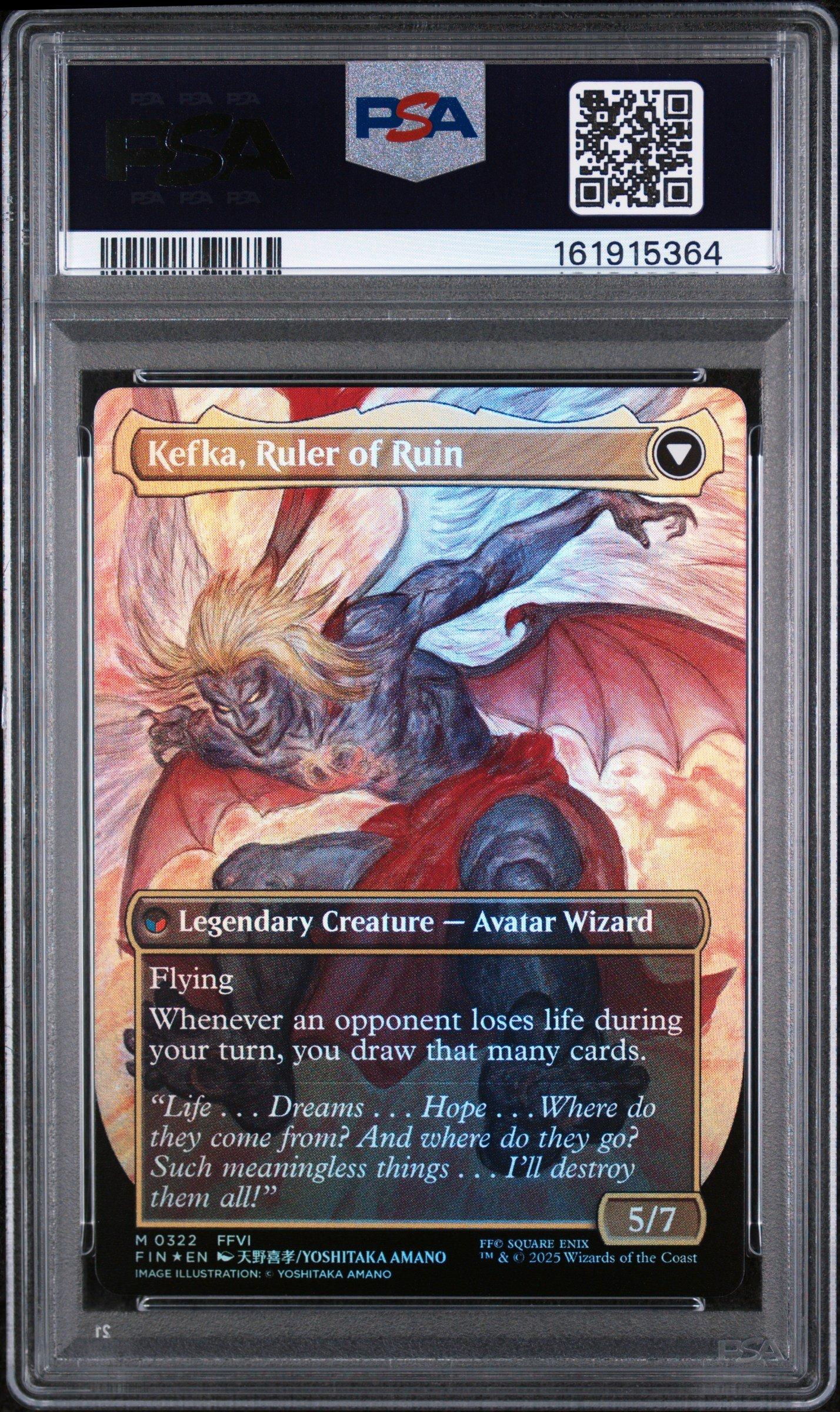 PSA10 MTG ケフカKefka Palazzo 2025 Foil 2025 Magic The Gathering Final Fantasy 0322 Kefka, Court Mage