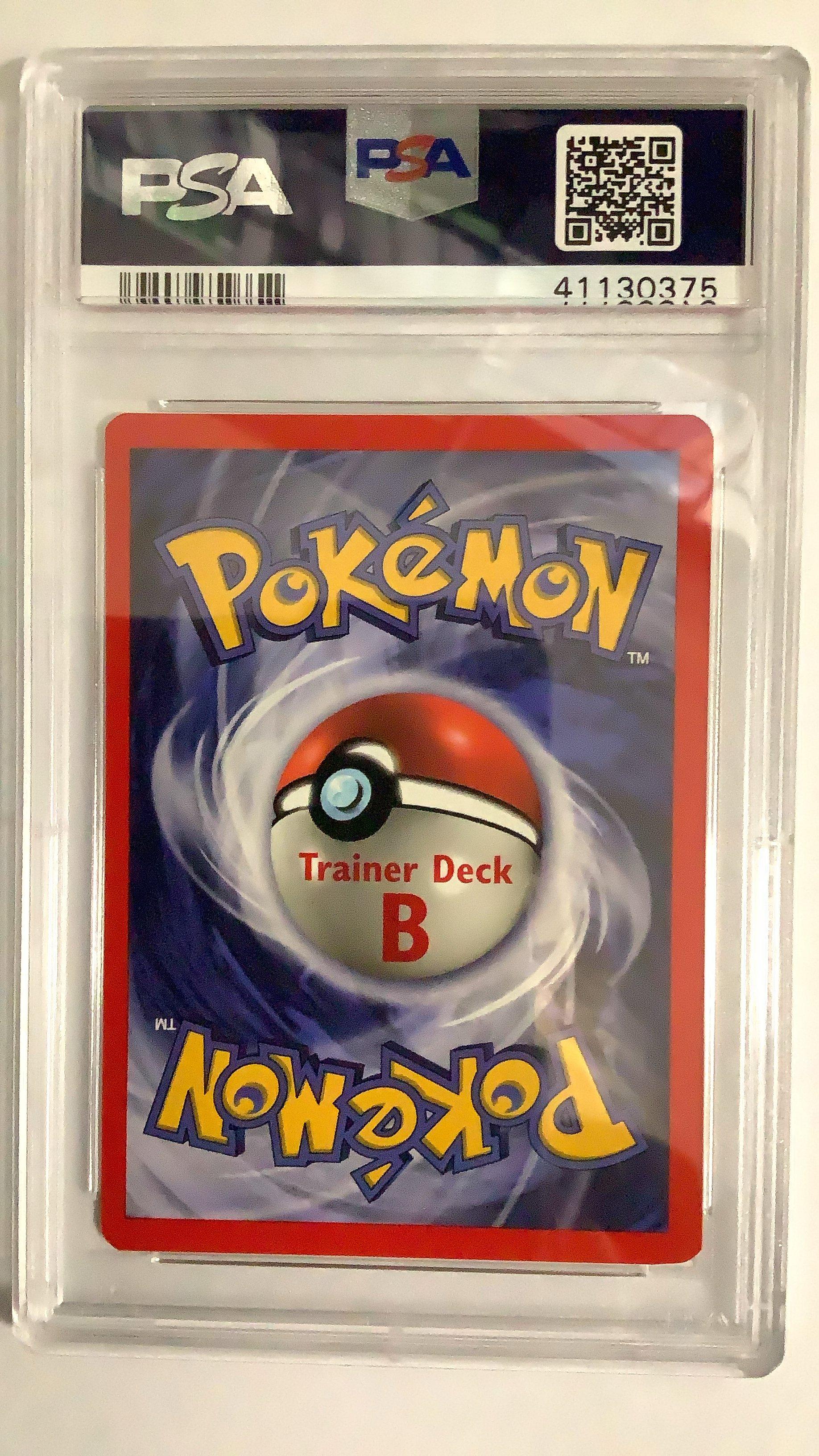 1999 Pokemon Game 102 Water Energy Trainer Deck B PSA