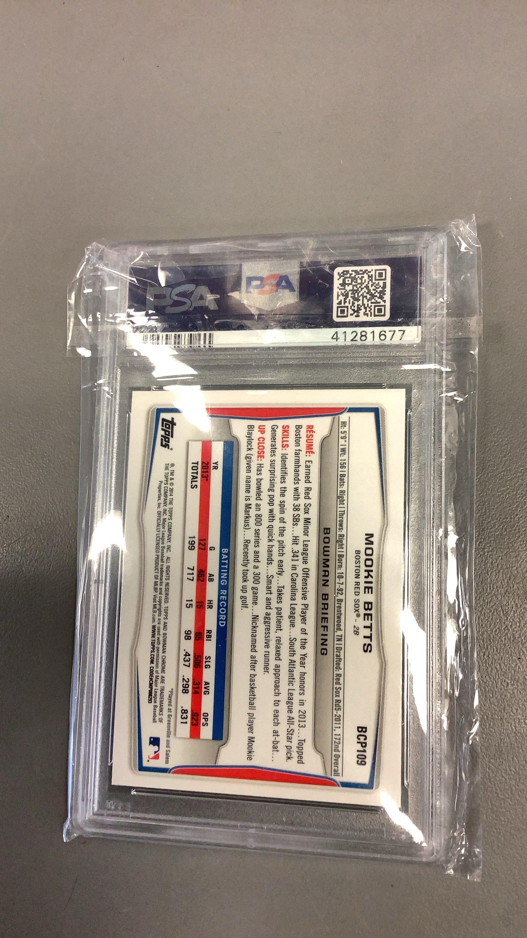 2014 Bowman Prospects Bcp109 Mookie Betts PSA 10