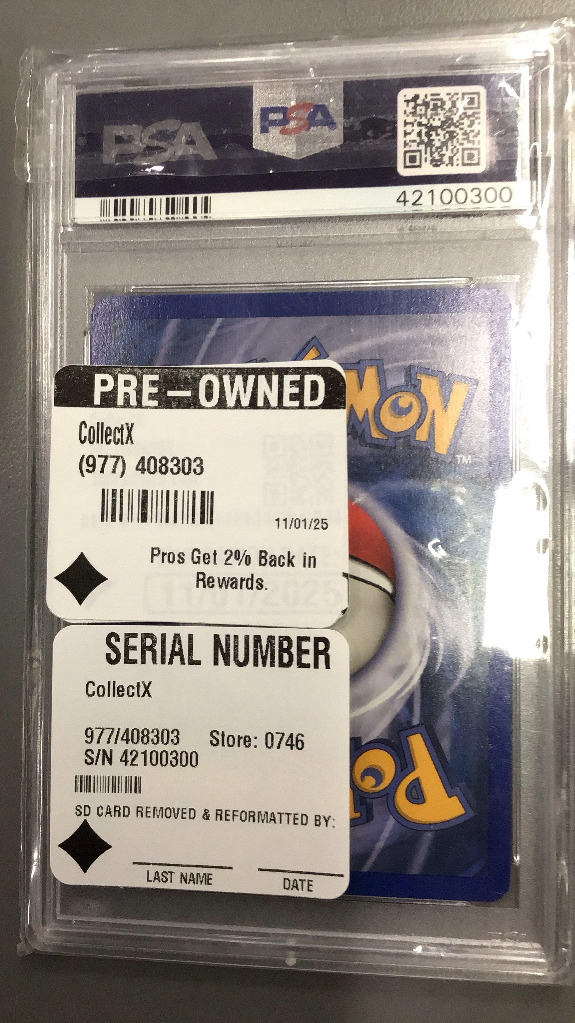 2003 Pokemon Best Of Game Promo 1 Electabuzz-reverse Foil PSA