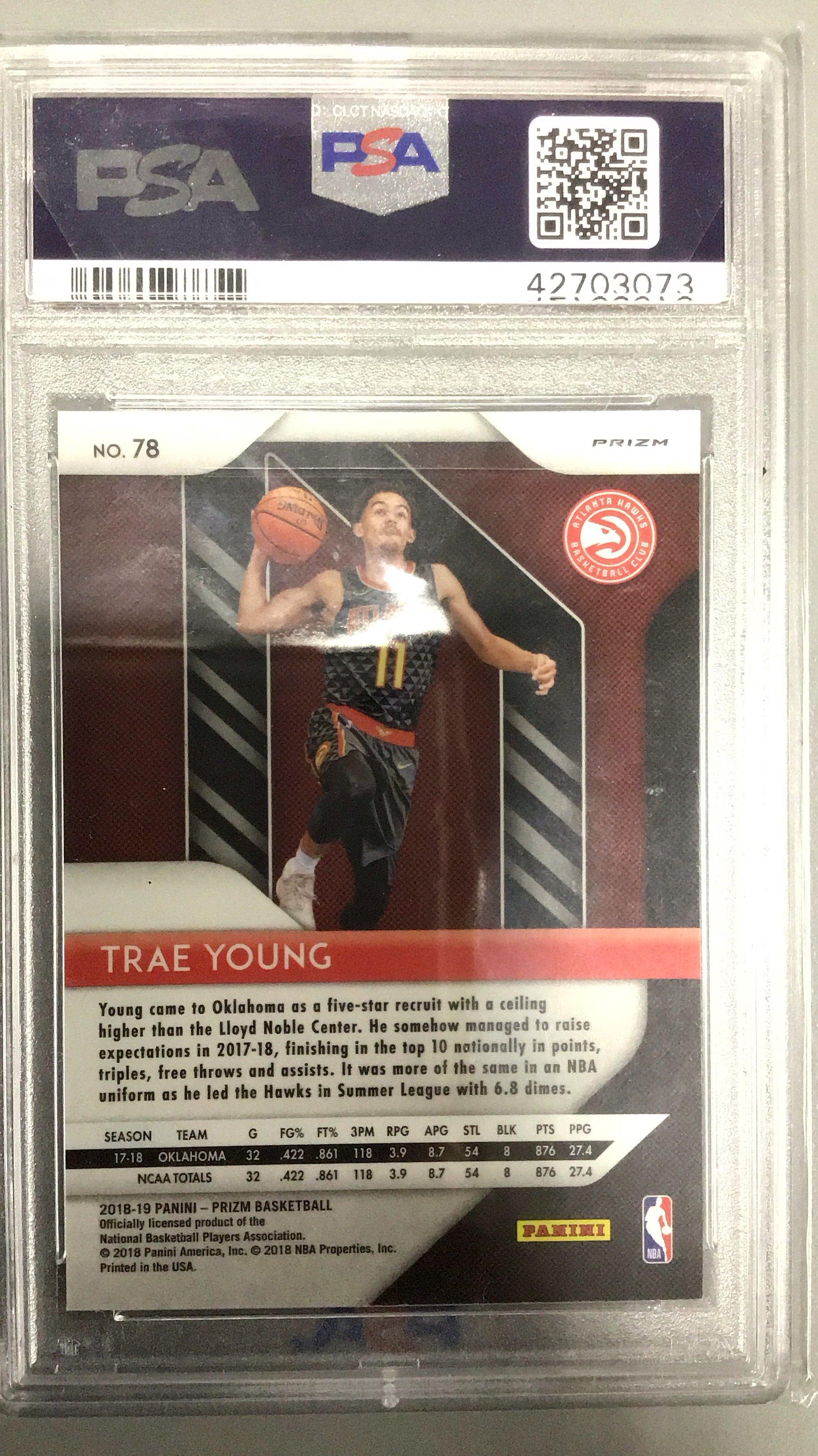 2018 Panini Prizm 78 Trae Young PSA