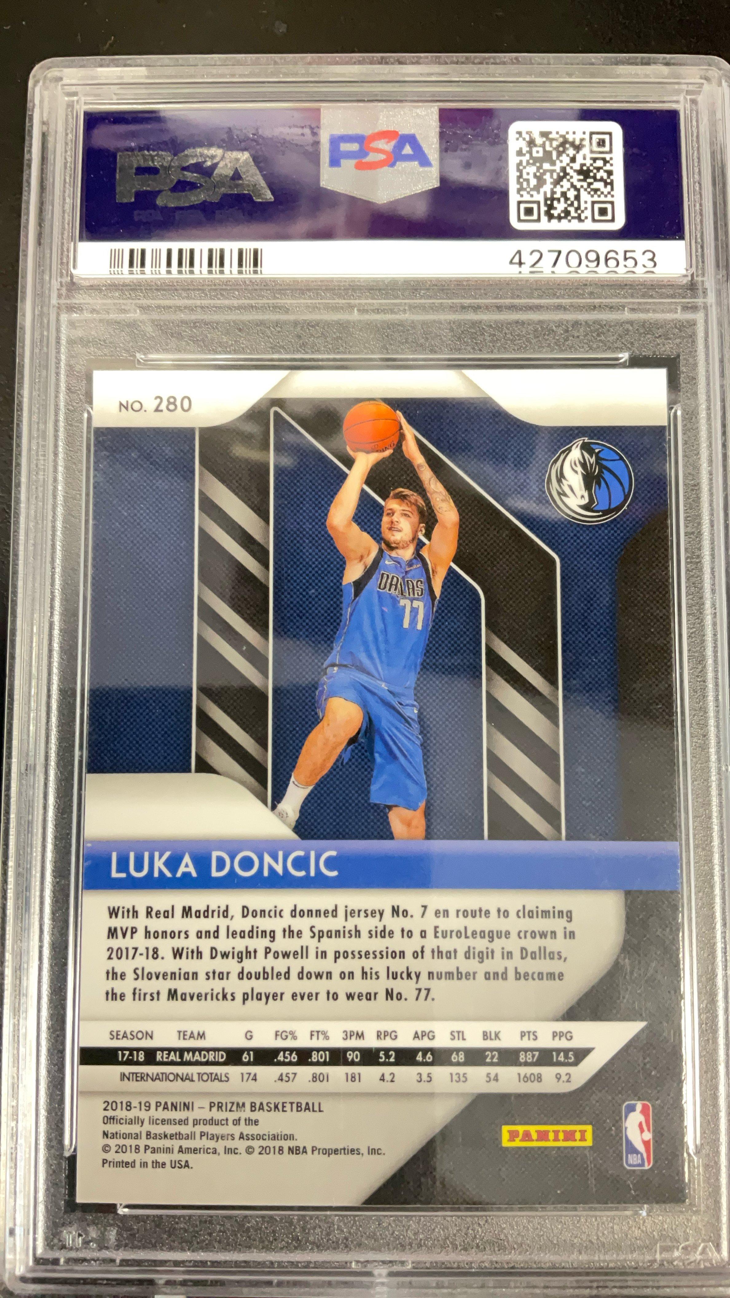 2018 Panini Prizm 280 Luka Doncic PSA
