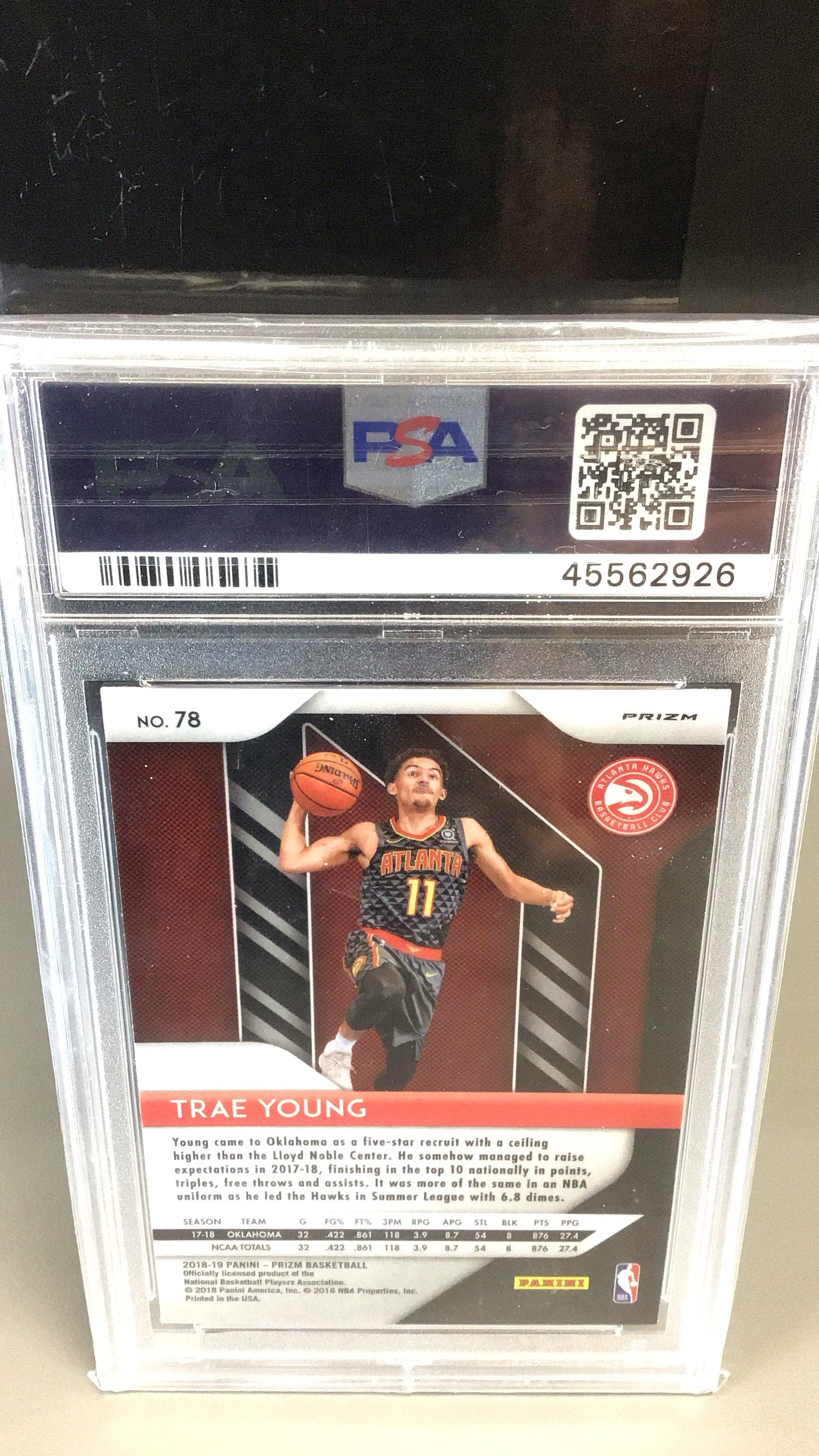2018 Panini Prizm 78 Trae Young PSA