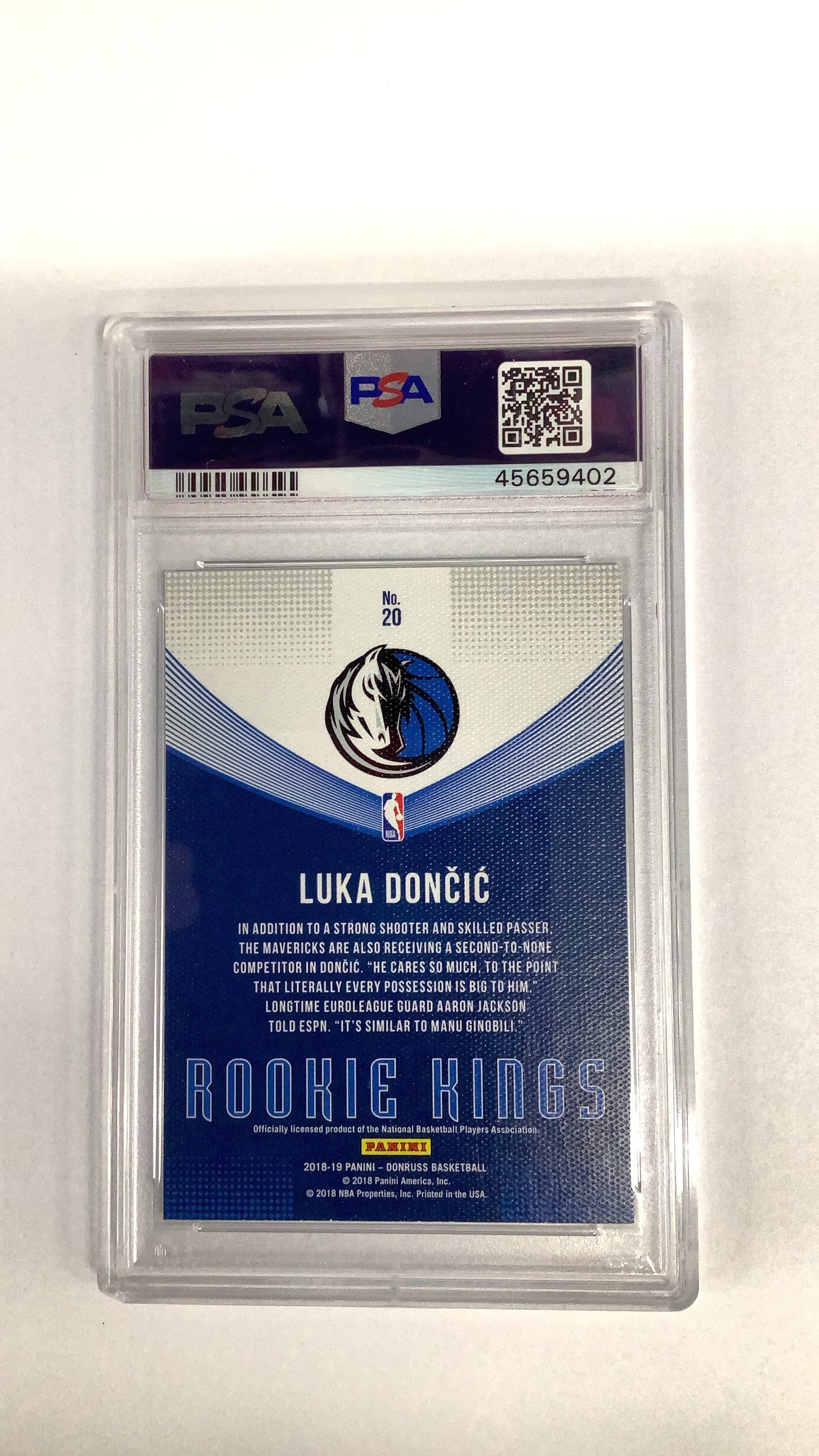 2018 Panini Donruss Rookie Kings 20 Luka Doncic PSA 9
