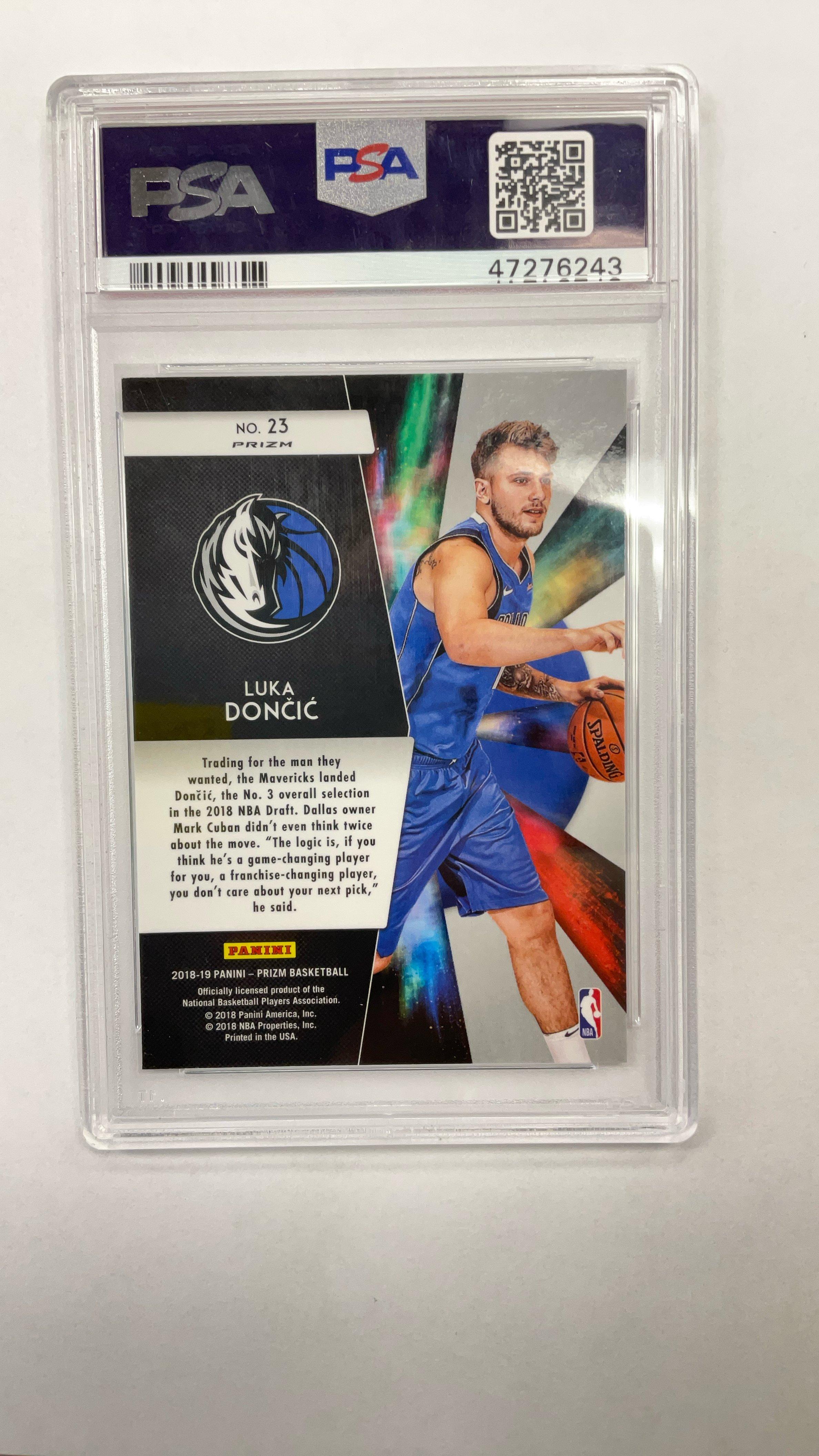 2018 Panini Prizm Freshman Phenoms 23 Luka Doncic PSA