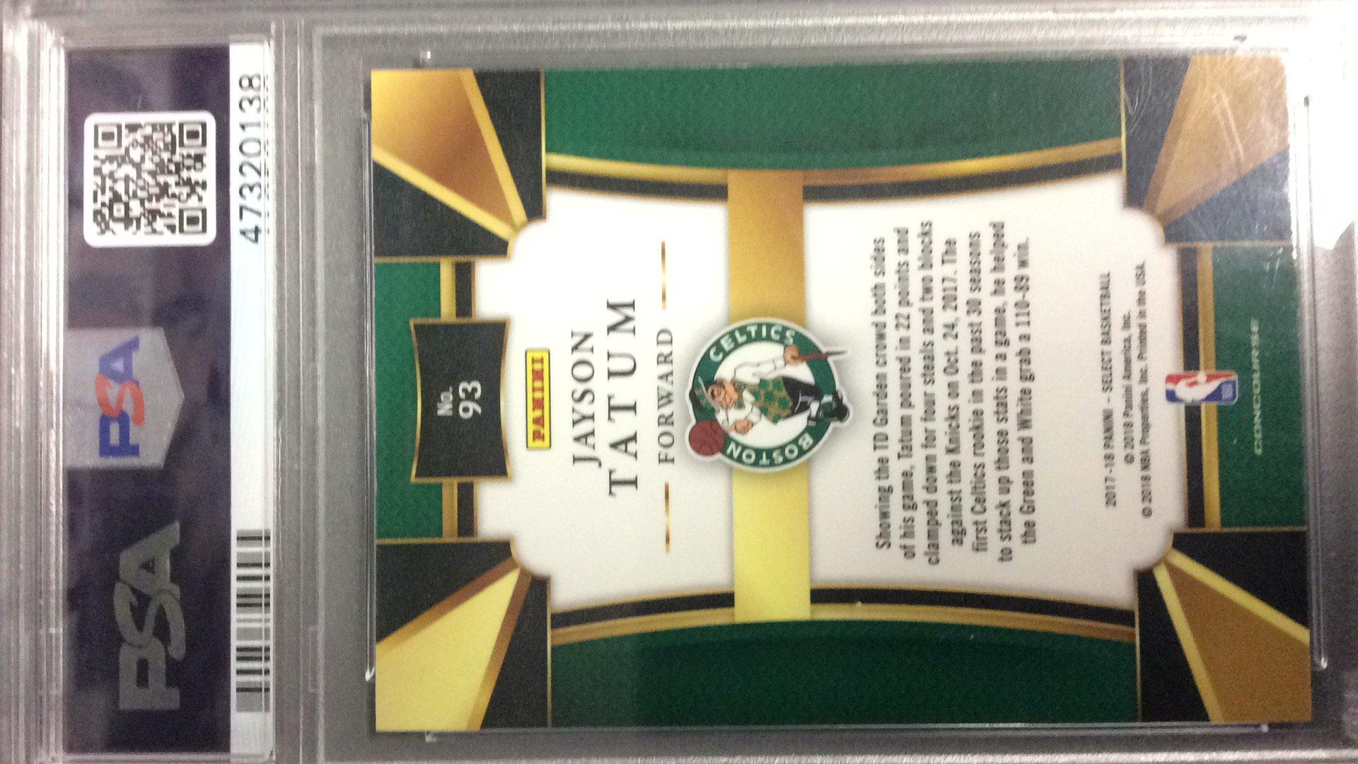 2017 Panini Select 93 Jayson Tatum PSA 10