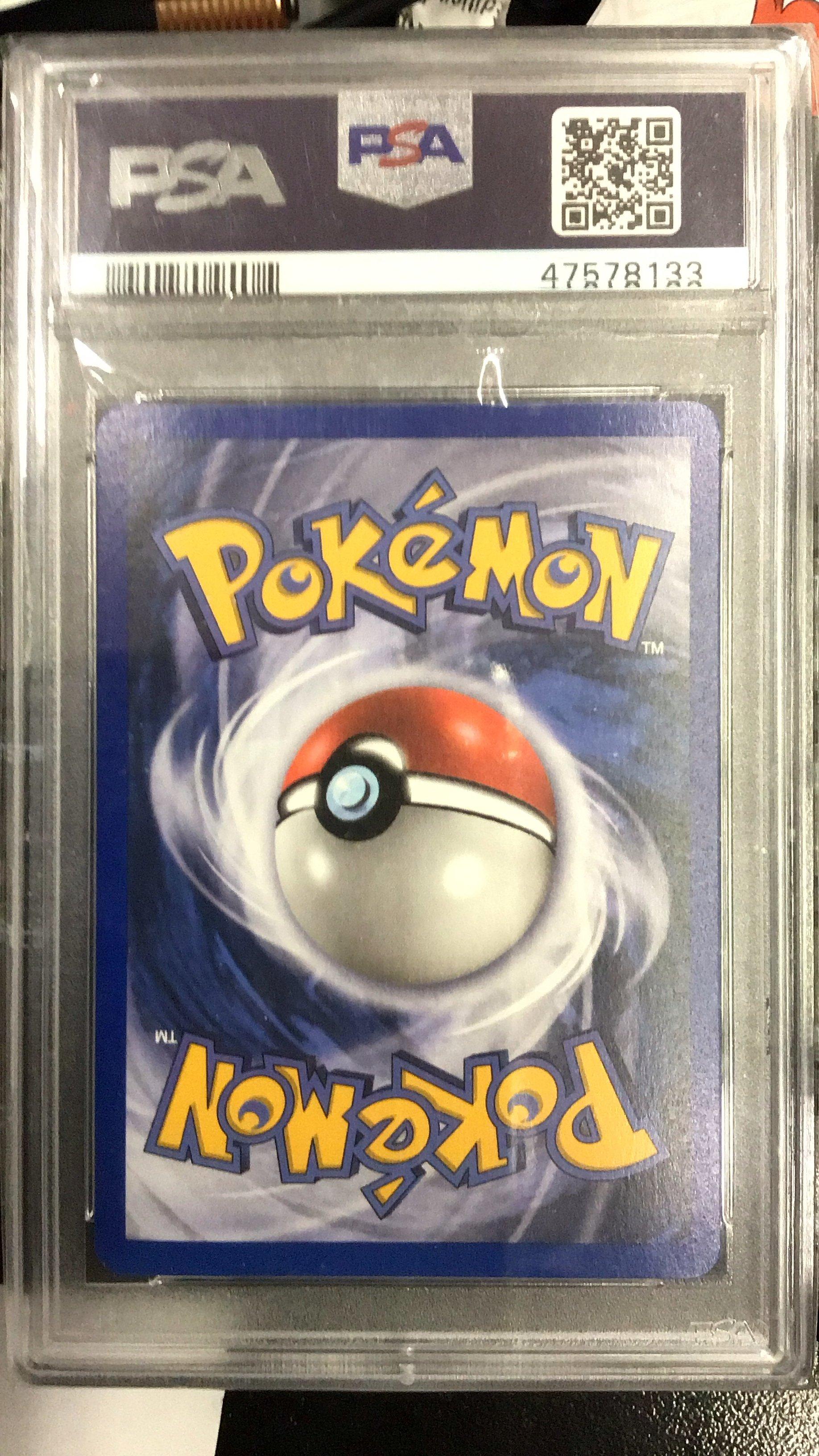 2005 Pokemon Ex Unseen Forces 25 Hitmonlee-reverse Foil PSA 9