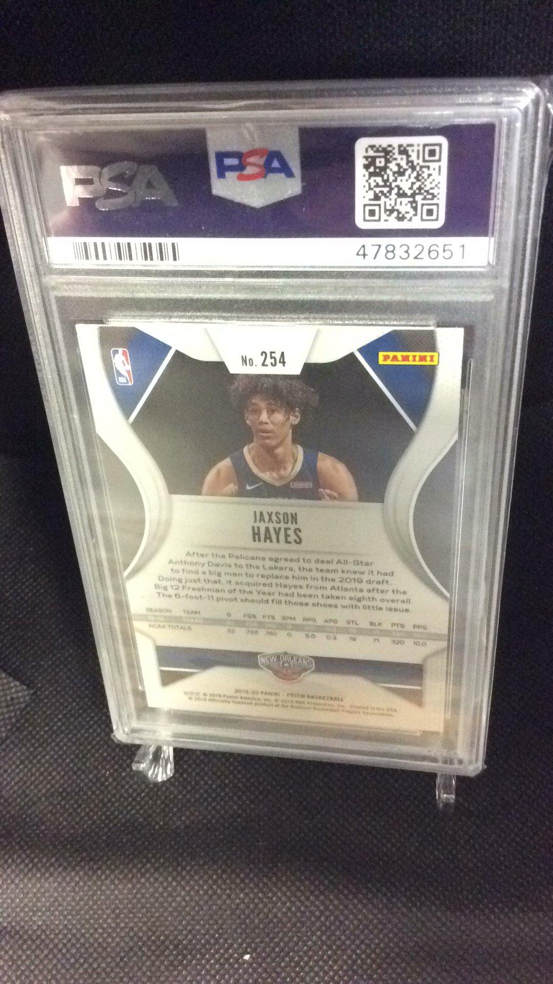 2019 Panini Prizm 254 Jaxson Hayes PSA