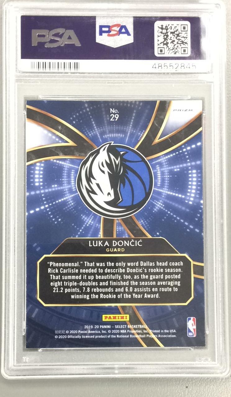 2019 Panini Select Phenomenon 29 Luka Doncic Silver PSA 10