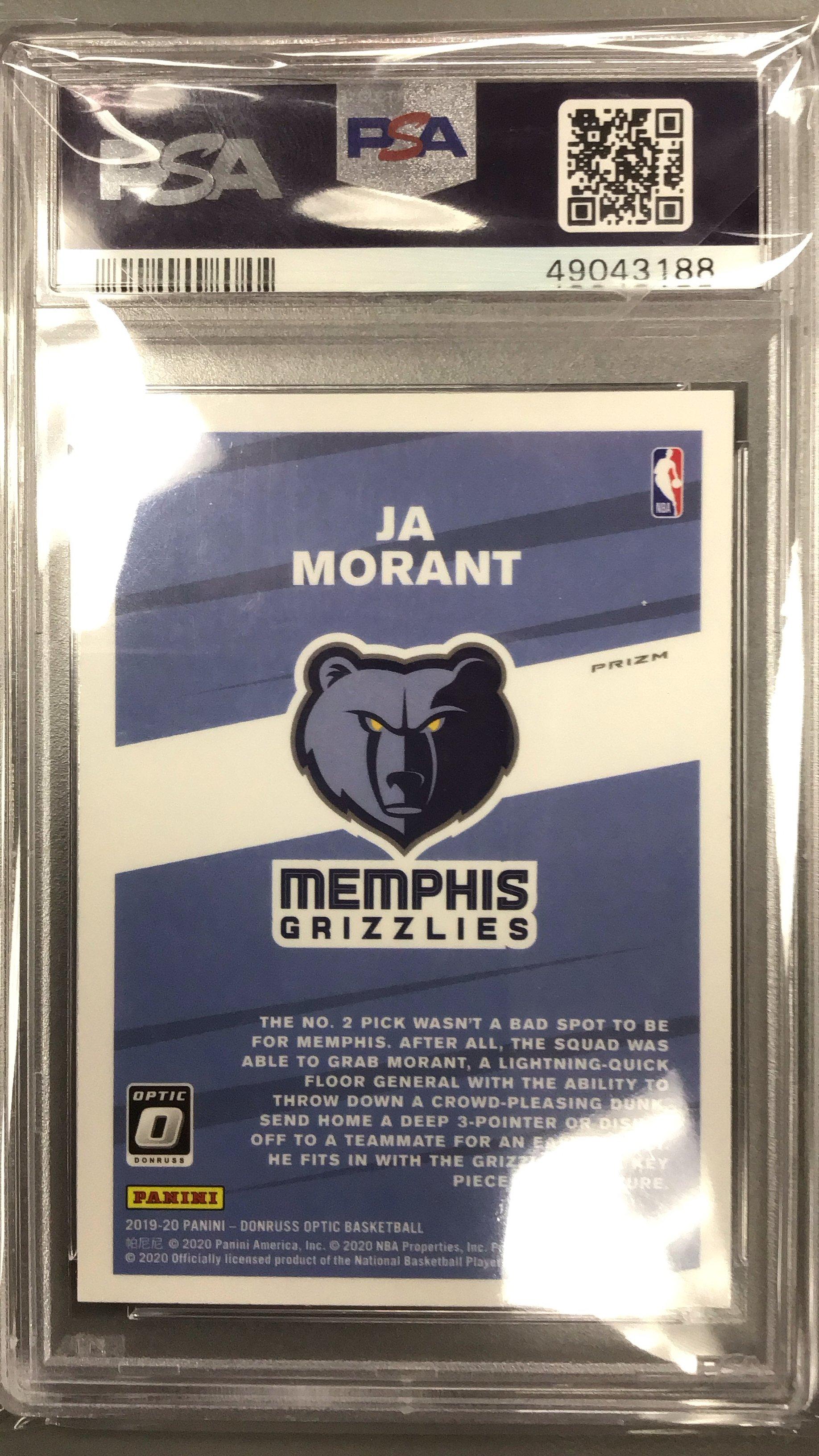 2019 Panini Donruss Optic My House! 7 Ja Morant Holo PSA 10